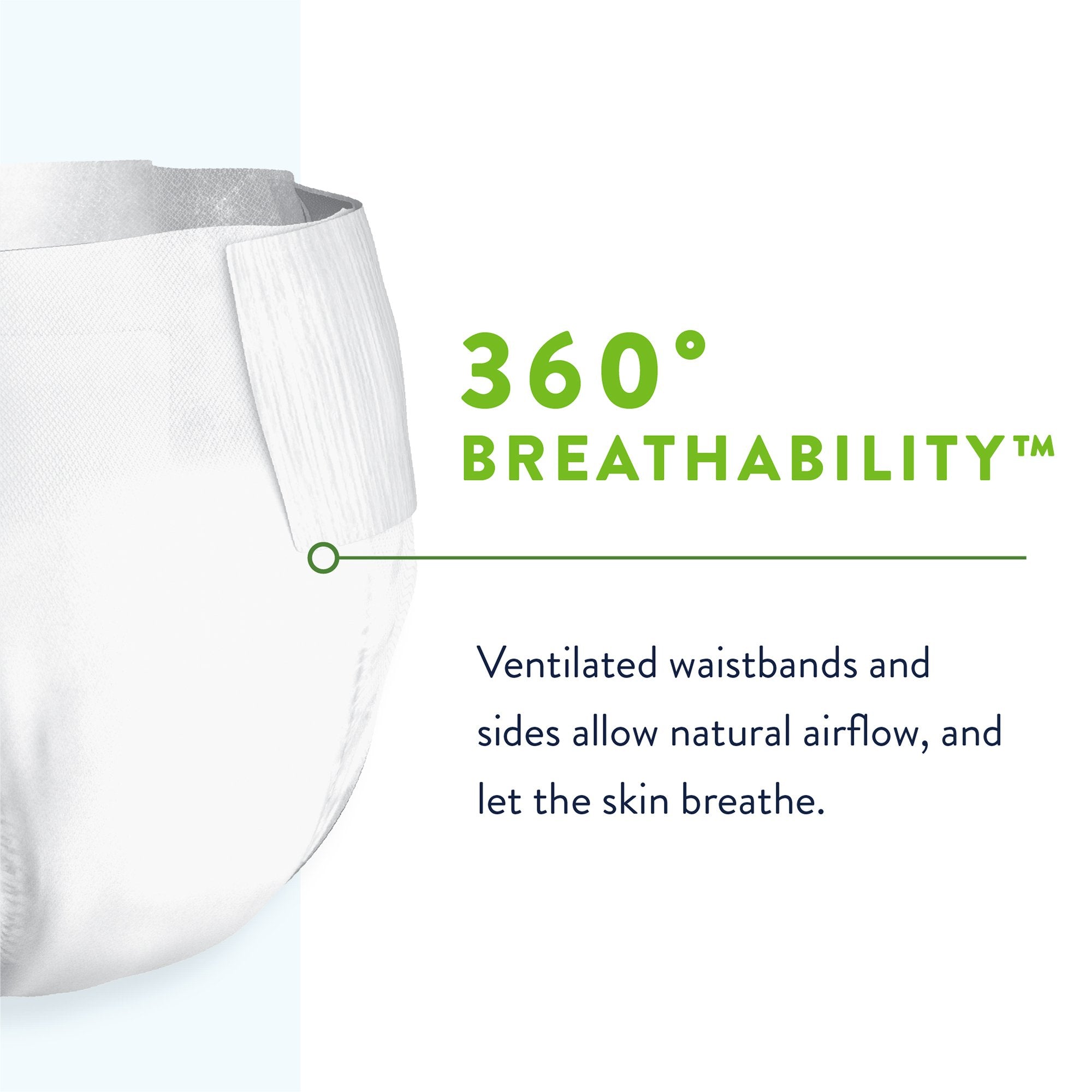 Incontinence Brief Prevail® Per-Fit 360°™ Adult Size 1 Unisex Disposable Heavy Absorbency - image 4