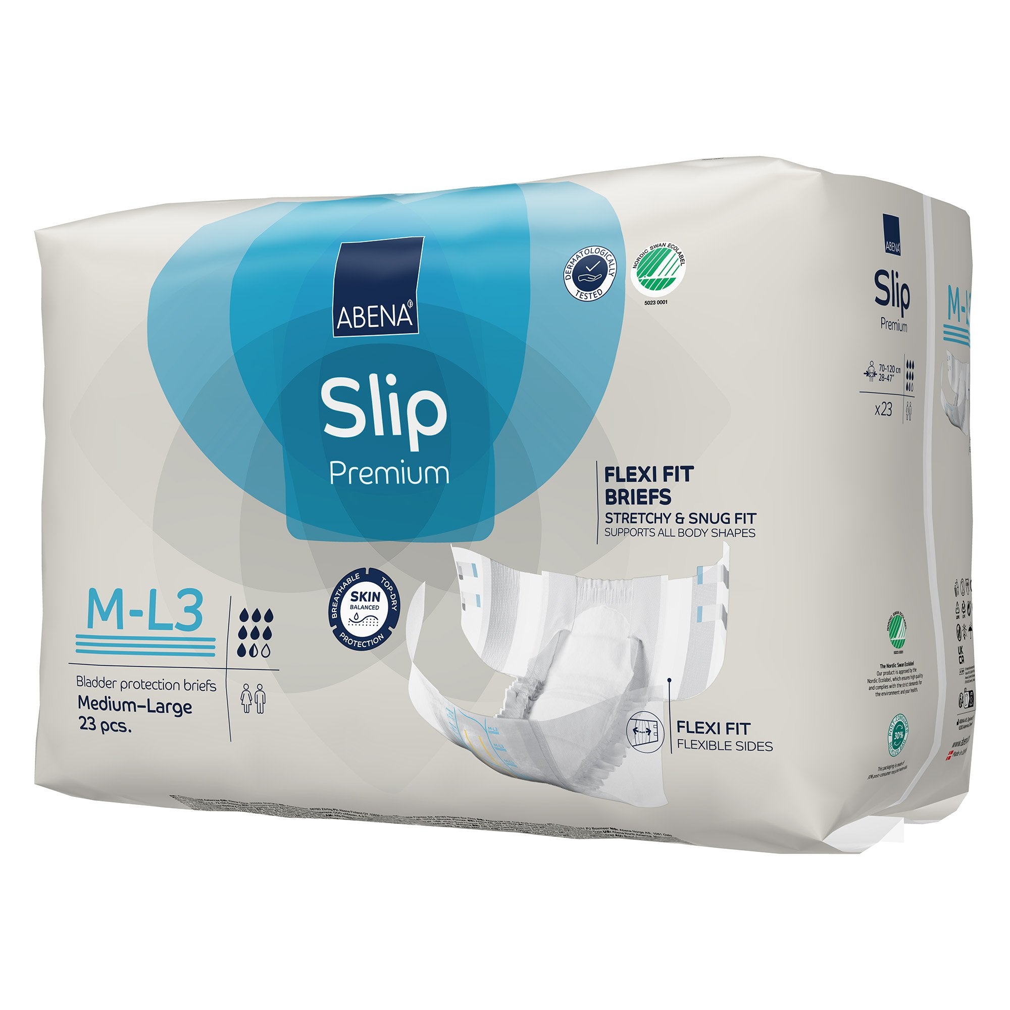 Incontinence Brief Abena Slip Flexi Fit Adult Medium / Large Unisex Disposable Heavy Absorbency - image 4