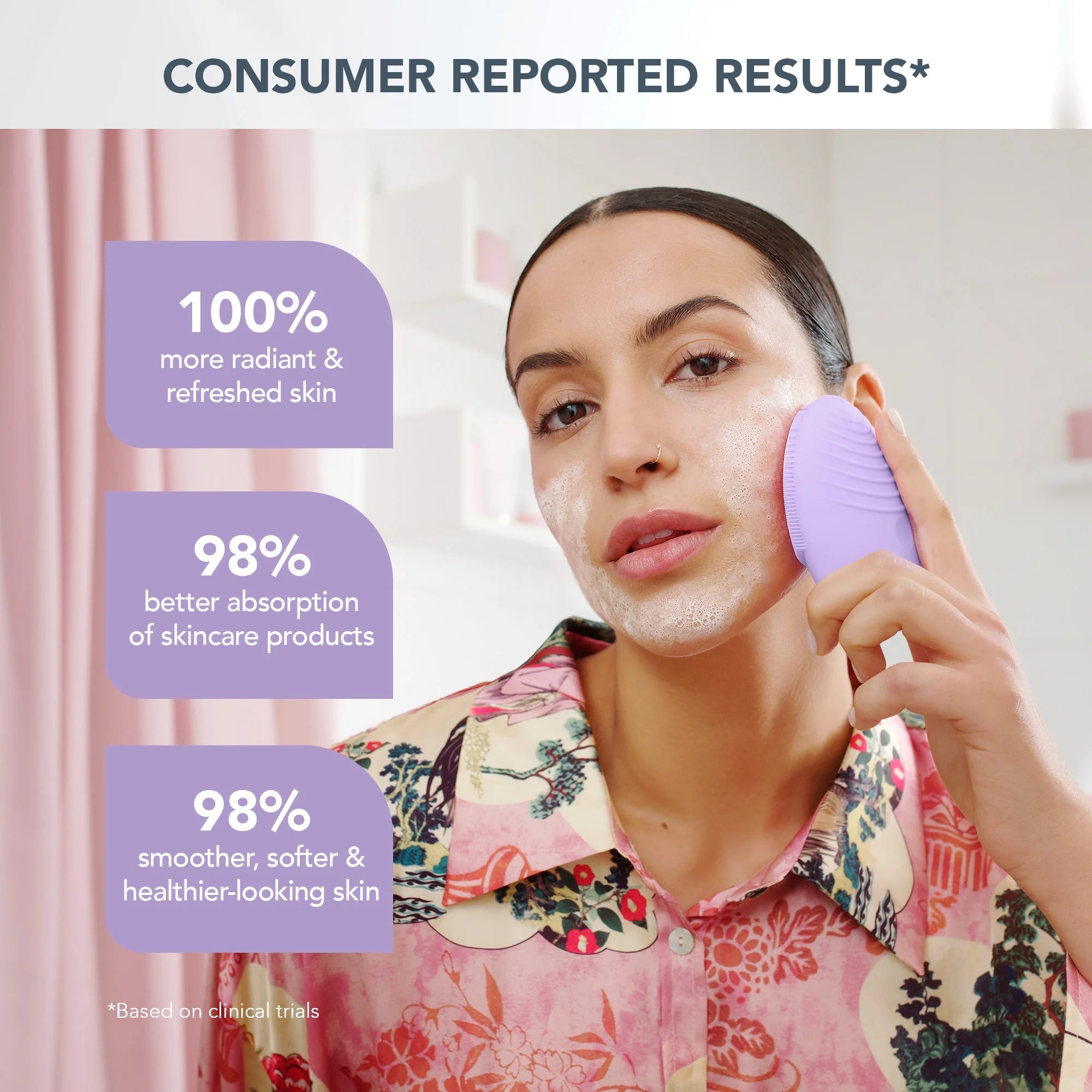 Foreo LUNA 3 Smart Sonic Facial Cleanser & Massager, for Sensitive Skin