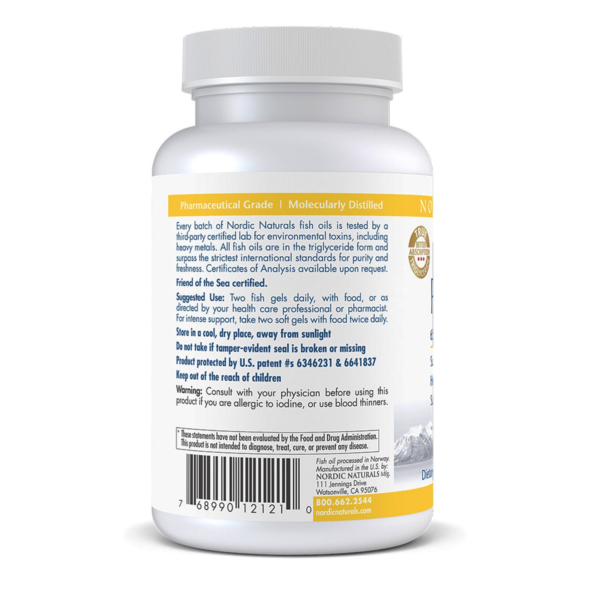 Dietary Supplement Nordic Naturals® ProOmega Softgel 60 per Bottle - image 3