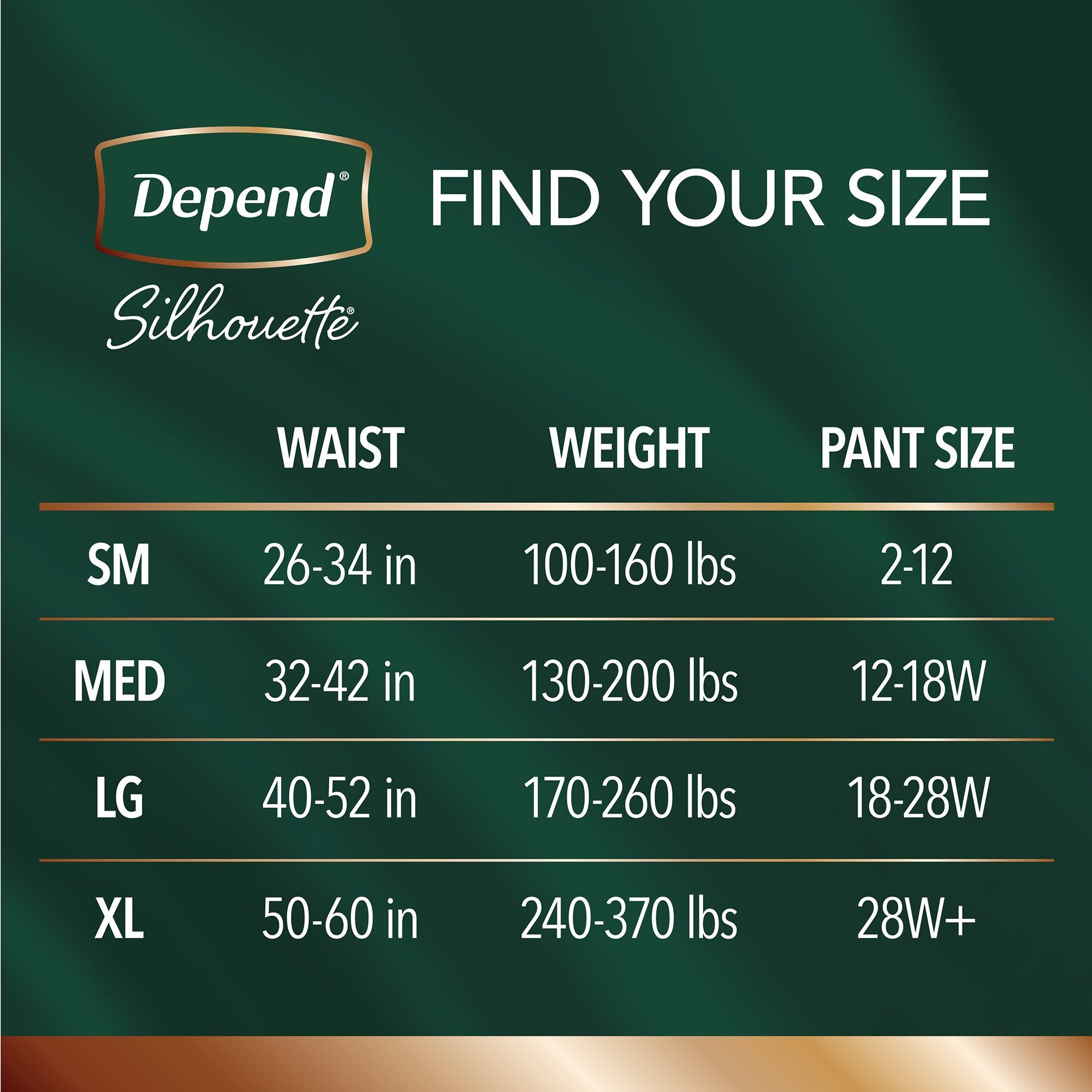 Absorbent Underwear Depend® Silhouette® Waistband Style Adult X-Large Female Disposable Heavy Absorbency - image 2