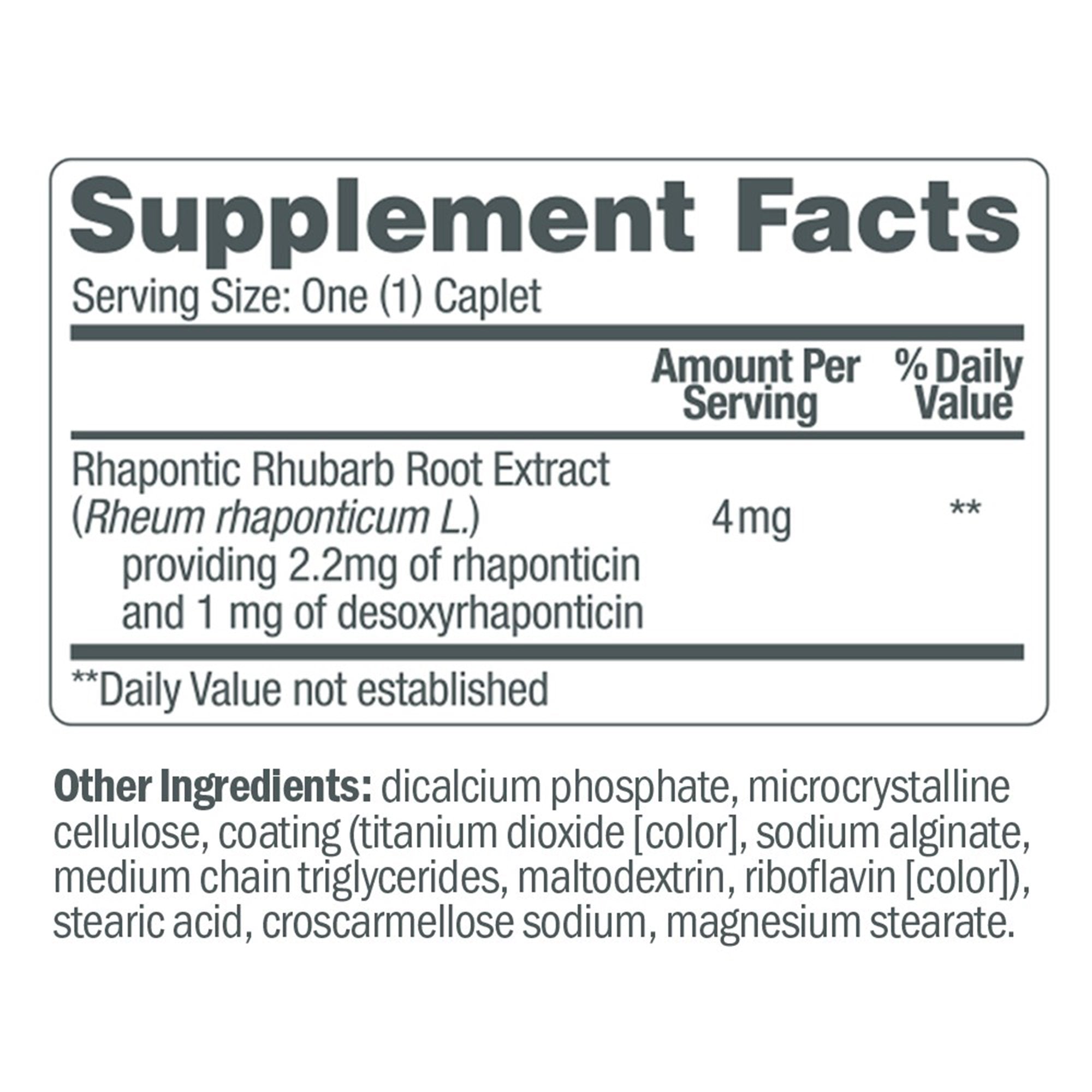 Dietary Supplement Estroven® Complete Care Rhaponic Rhubarb Root Extract 4 mg Strength Caplet 28 per Box - image 5