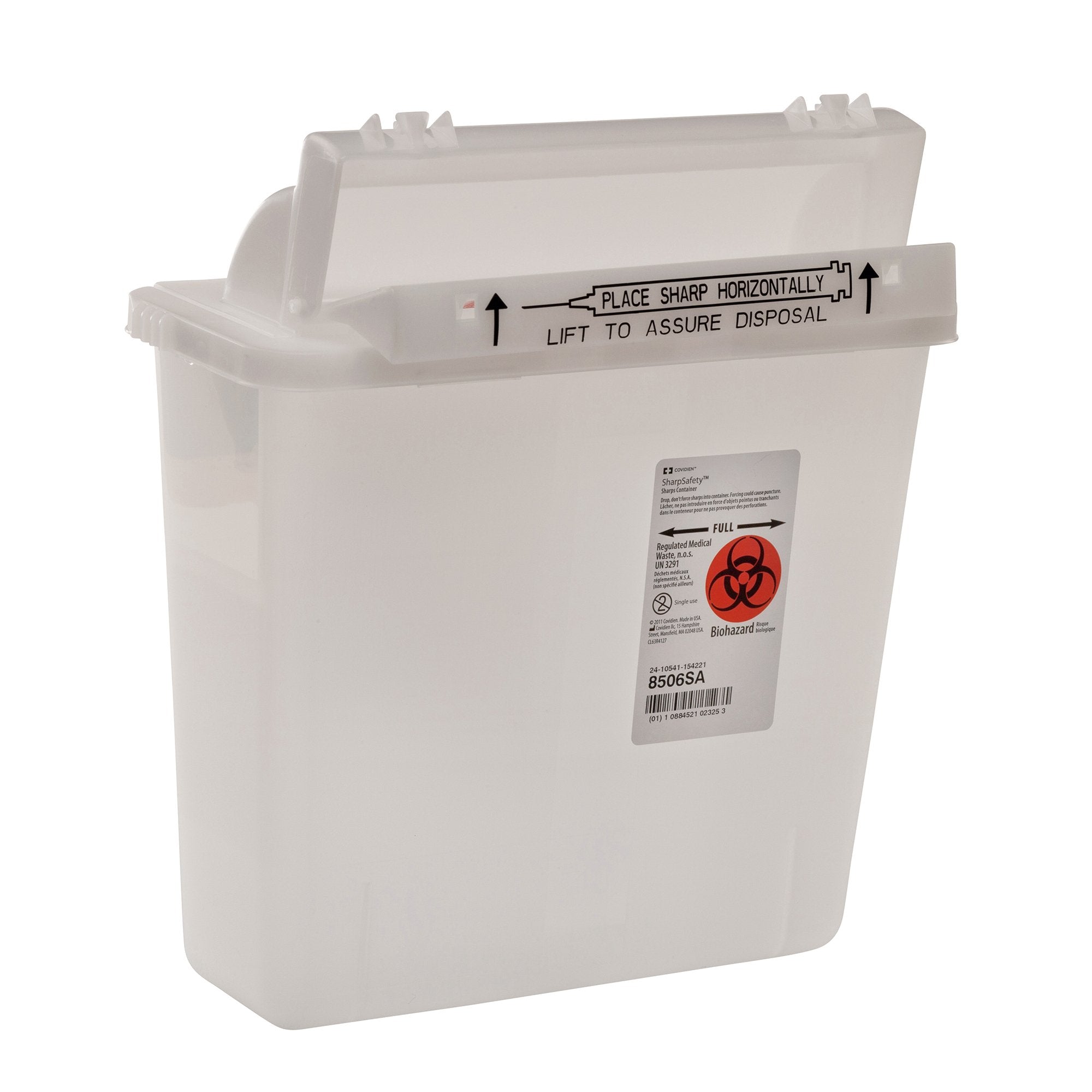 SharpStar™ In-Room™ Multi-purpose Sharps Container, 1.25 Gal., 12½ x 10¾ x 5½"