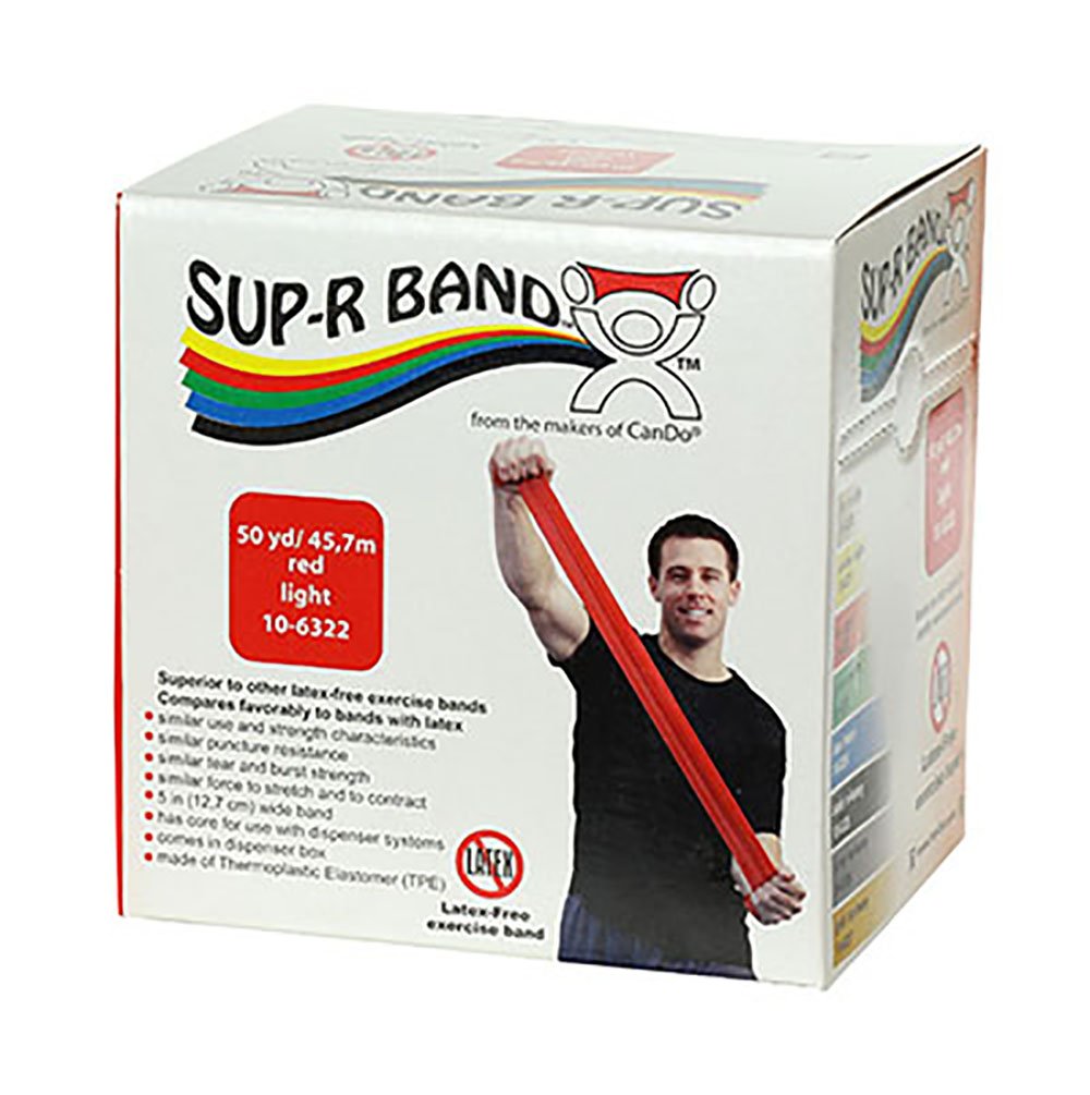 Exercise Resistance Band Sup-R Band® Red 5 Inch X 50 Yard Light Resistance - image 4