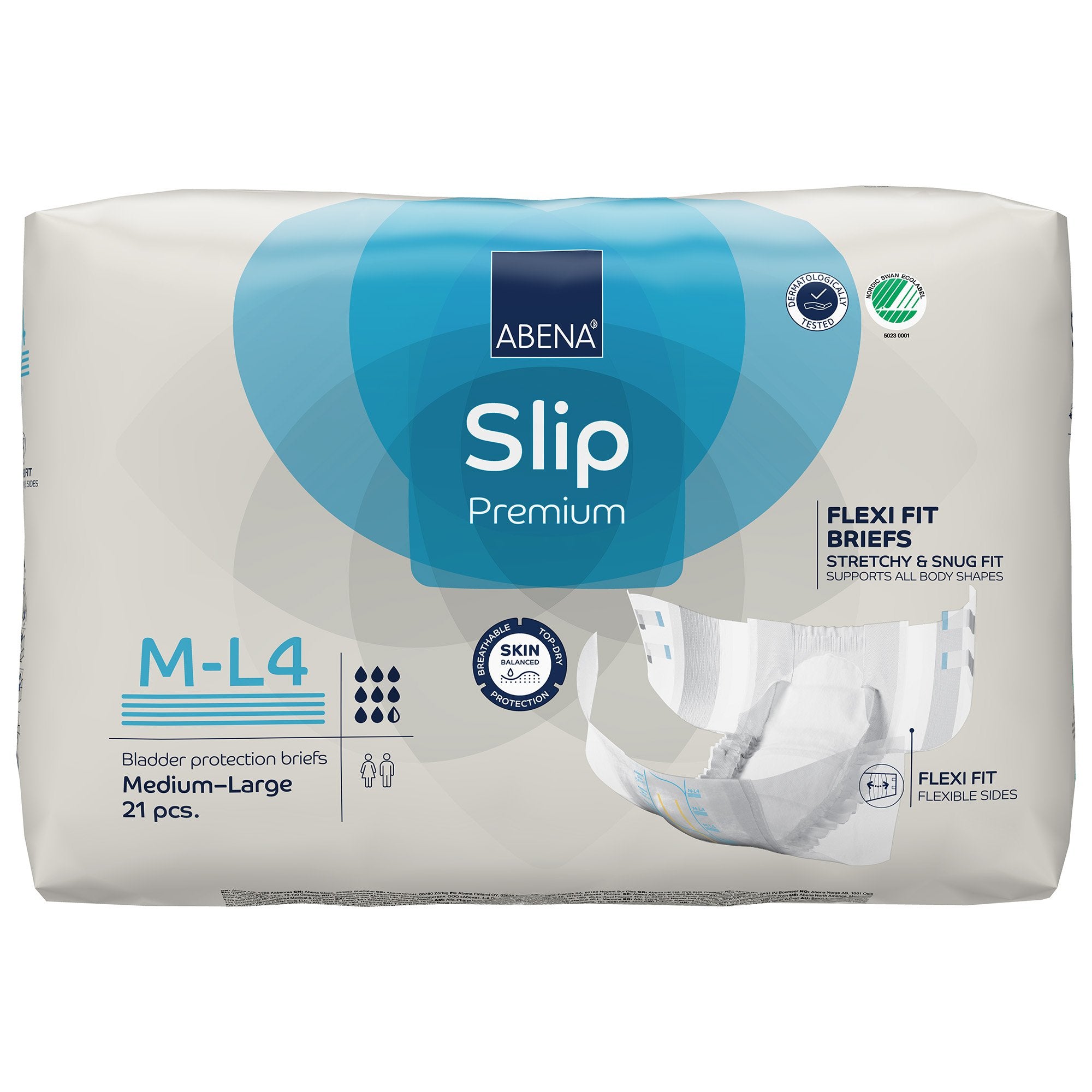 Incontinence Brief Abena Slip Flexi Fit Adult Medium / Large Unisex Disposable Heavy Absorbency - image 2