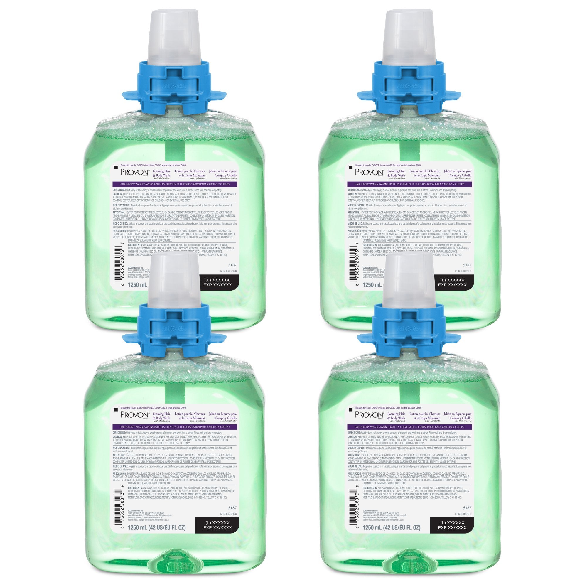 Shampoo and Body Wash PROVON® 1250 mL Dispenser Refill Bottle Cucumber Melon Scent - image 3