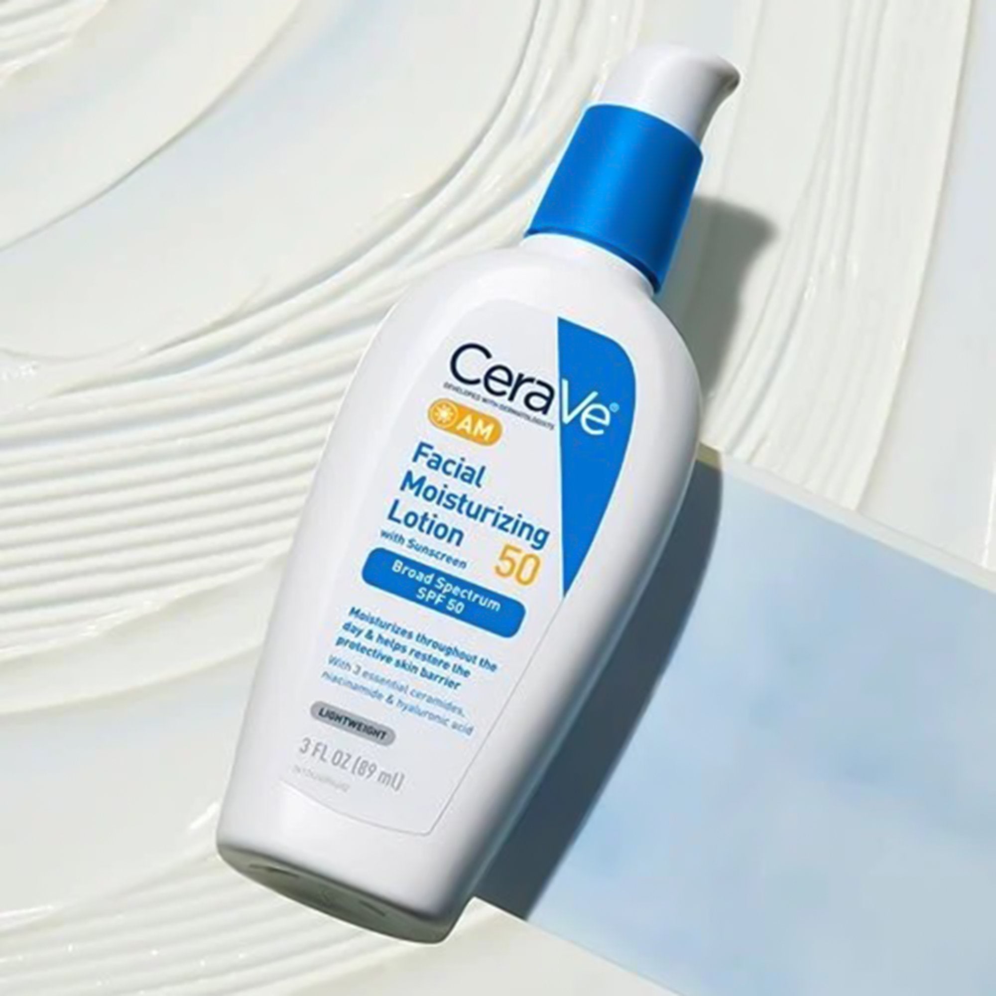 Facial Moisturizer with Sunscreen CeraVe® AM 3 oz. Bottle Unscented Lotion - image 4