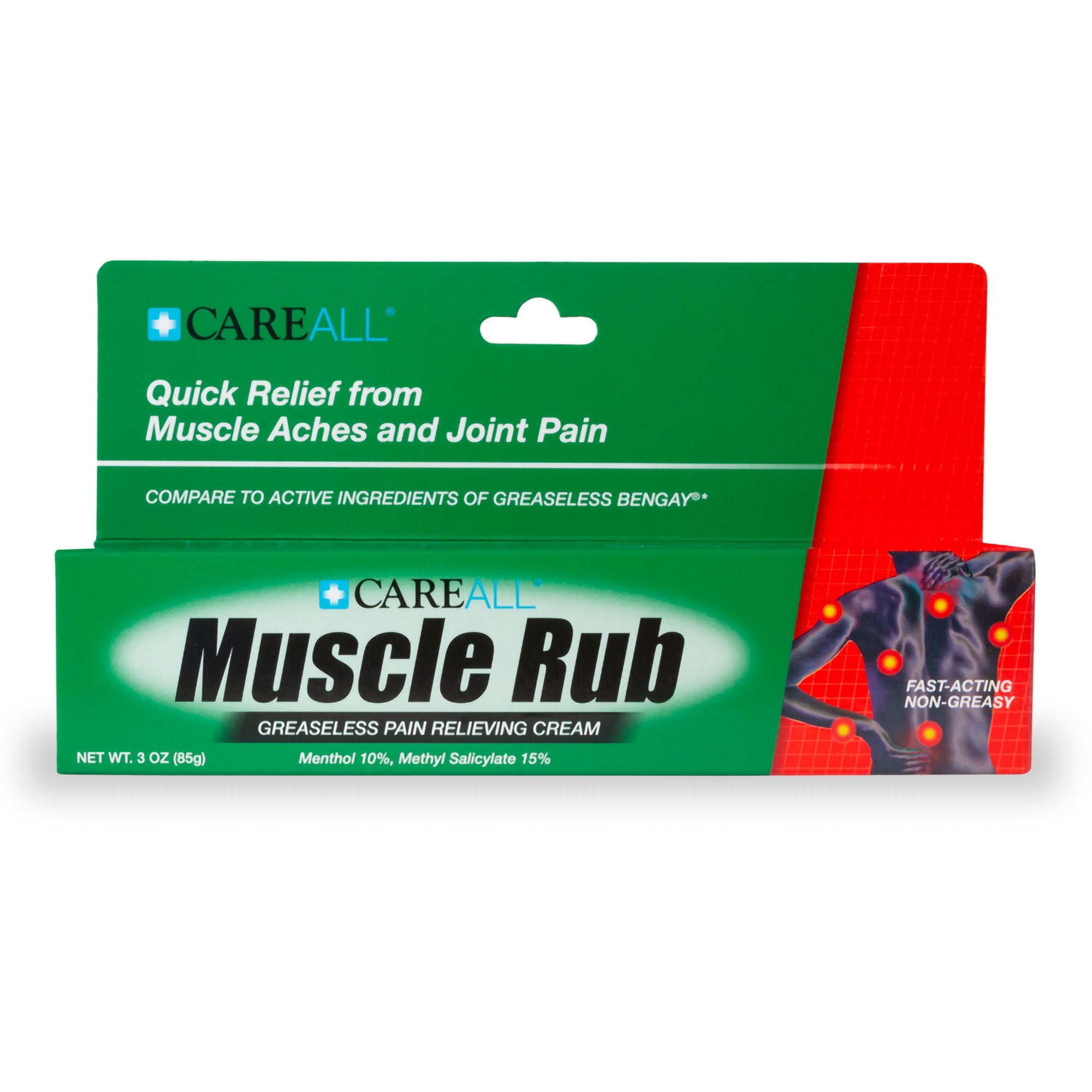 Topical Pain Relief CareAll® 10% - 15% Strength Menthol / Methyl Salicylate Ointment 3 oz. - image 2