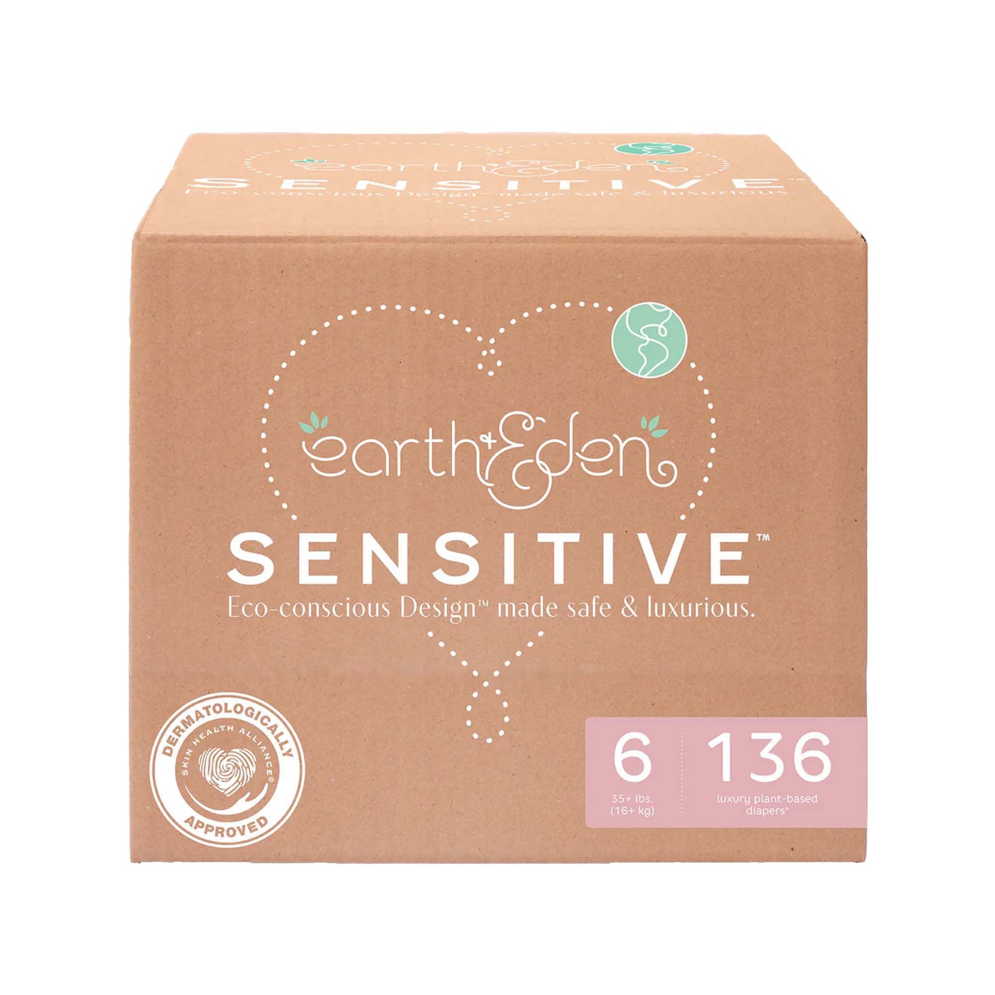 Unisex Baby Diaper Earth & Eden Size 6 Disposable Heavy Absorbency