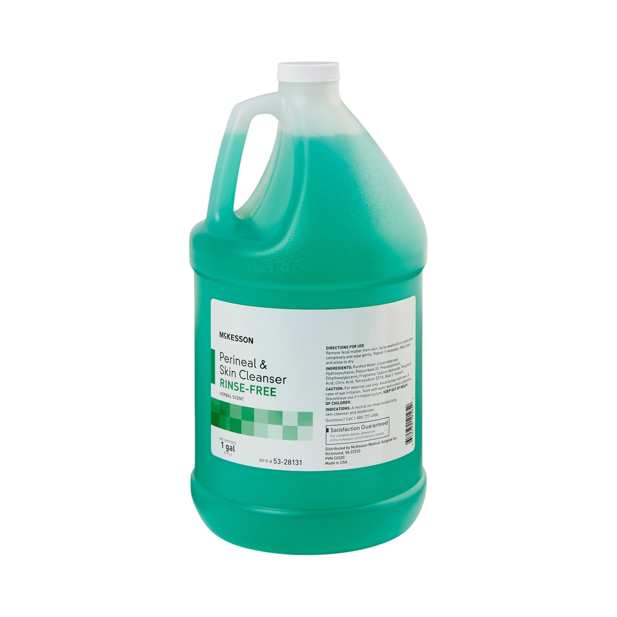 McKesson Rinse-Free Perineal Wash, Herbal Scent, 1 gal.