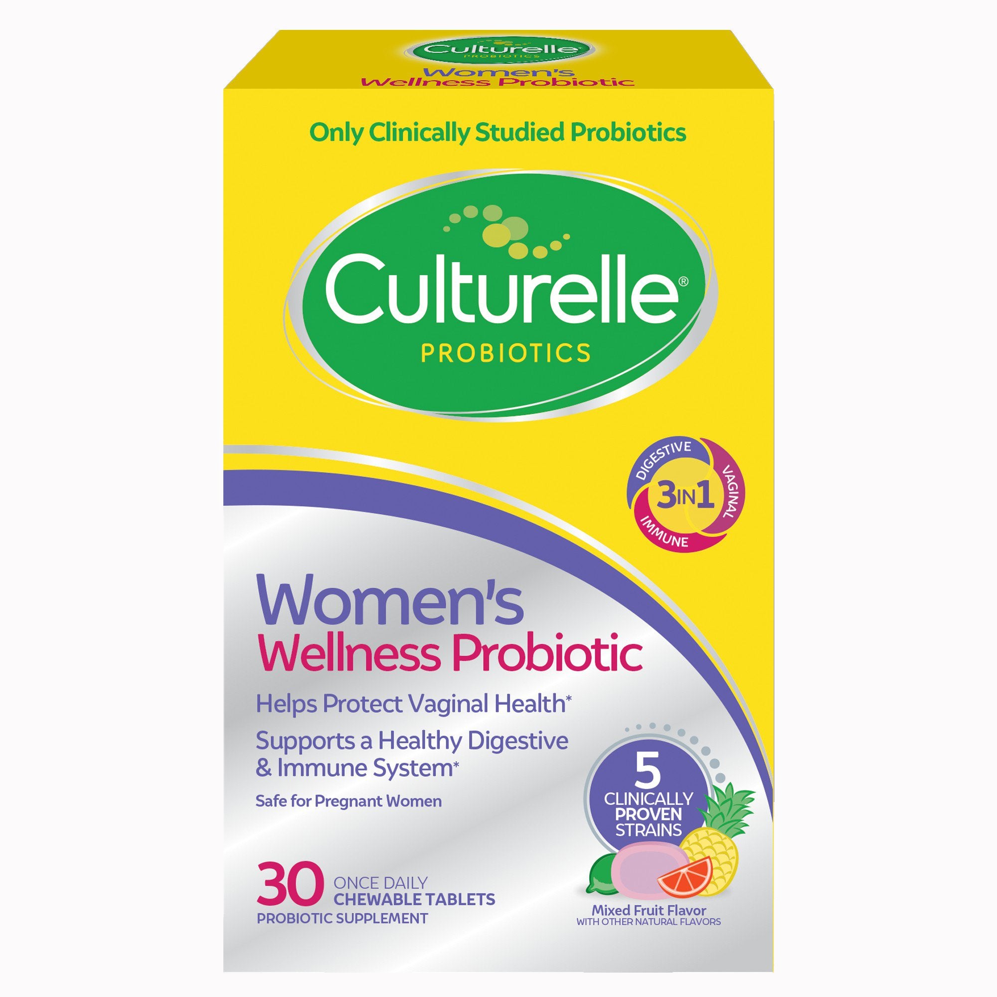 Probiotic Dietary Supplement Culturelle® 30 per Box Chewable Tablet