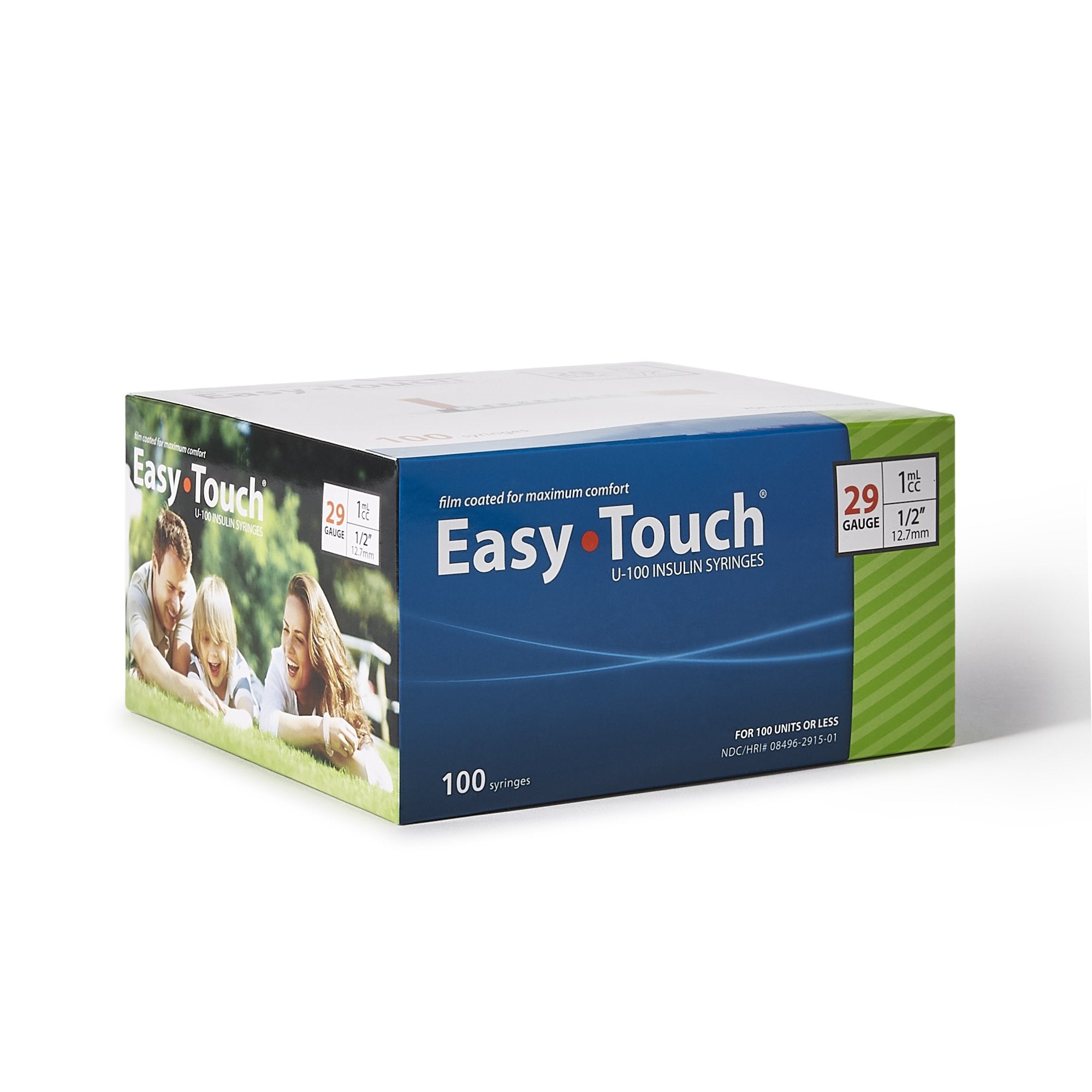 Standard Insulin Syringe with Needle EasyTouch™ 1 mL 1/2 Inch 29 Gauge NonSafety Thin Wall - image 4