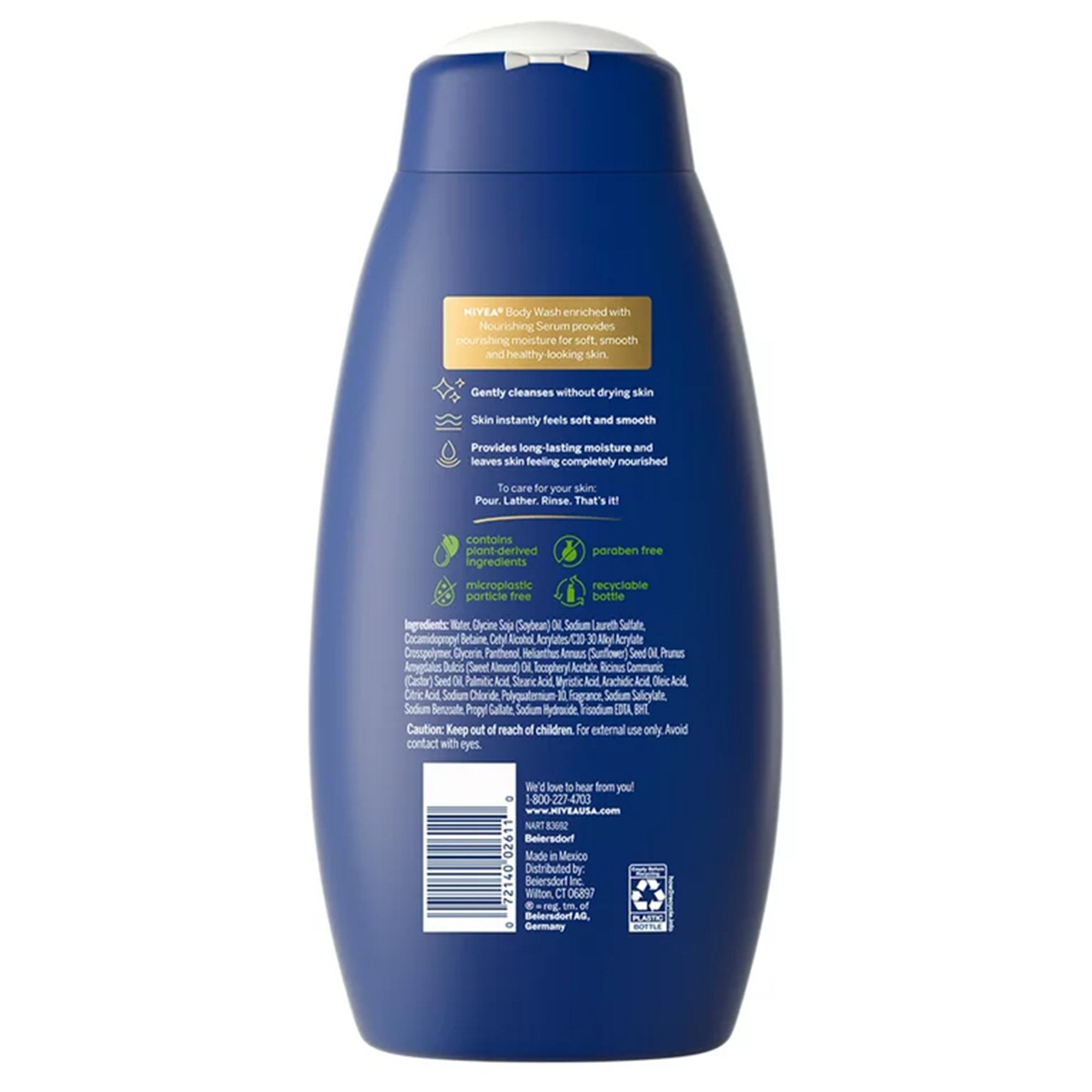 Body Wash Nivea® Nourishing Cream 20 oz. Bottle Scented - image 2