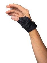 Thumb Brace CMC Controller Plus™ Adult Small / Medium Hook and Loop Strap Closure Right Hand Black