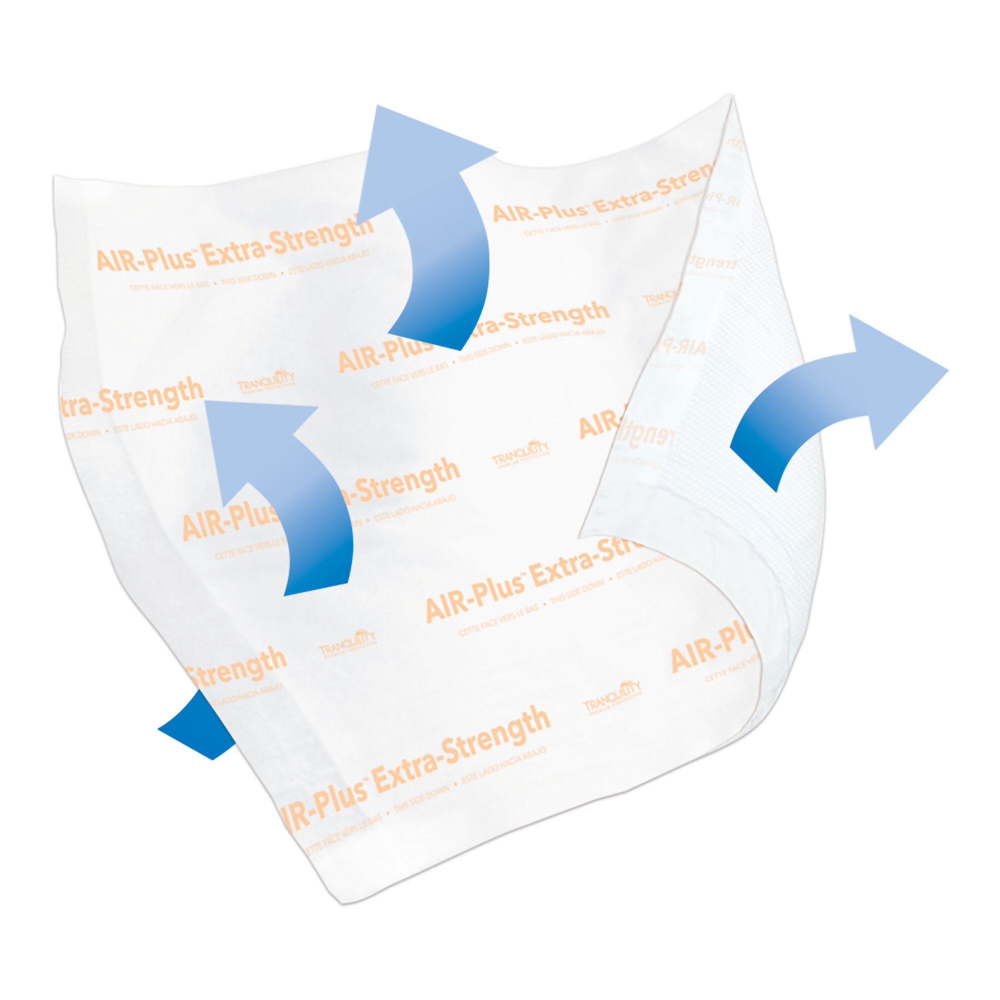 Disposable Underpad Tranquility® AIR-Plus Extra-Strength Low Air Loss 30 X 36 Inch Powersorb® Material Heavy Absorbency - image 2