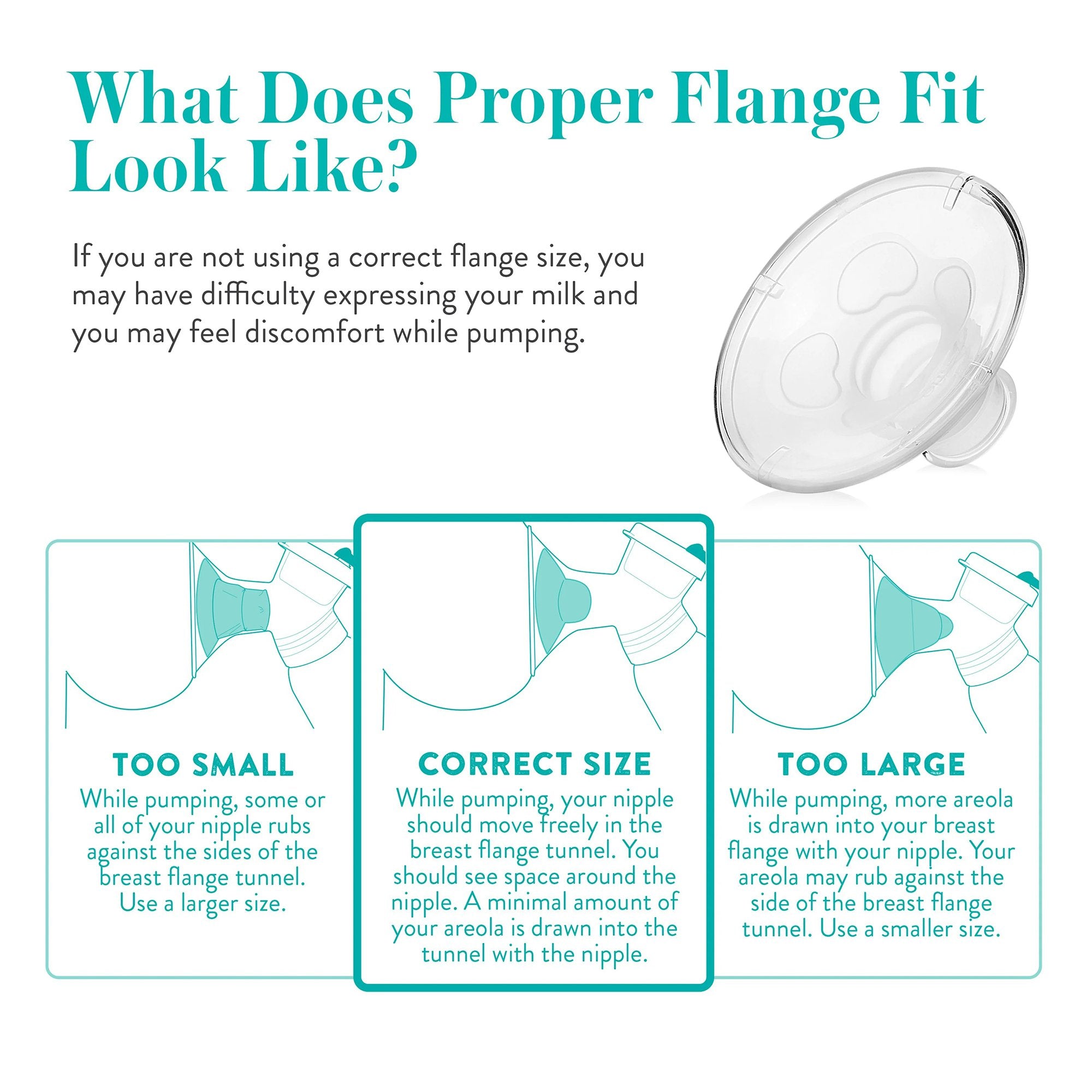 Breast Flange Evenflo AdvancedFit™ for All Evenflo Advanced Breast Pumps - image 3