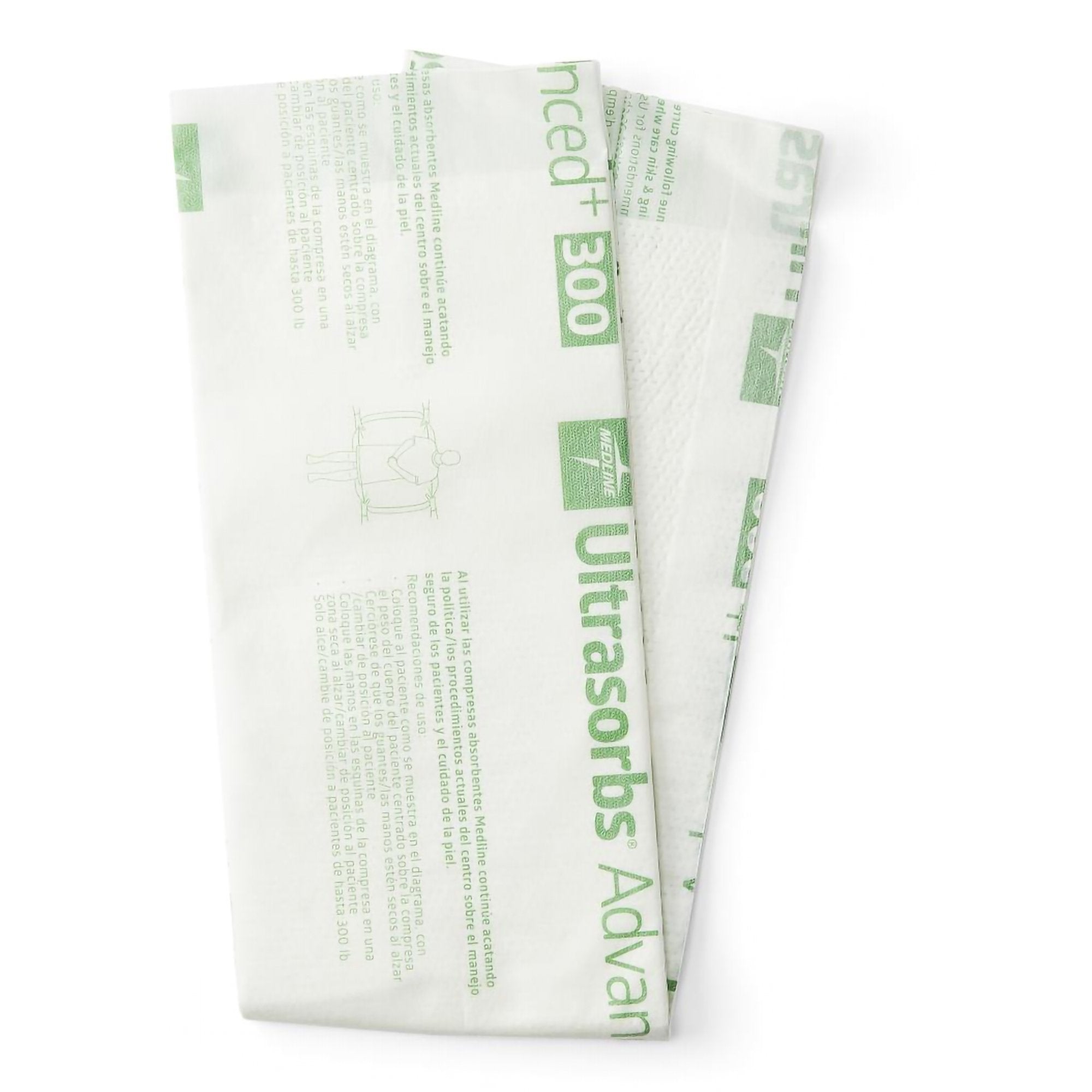 Disposable Underpad Ultrasorbs AP® Low Air Loss and Repositioning 23 X 36 Inch Polymer Heavy Absorbency - image 3