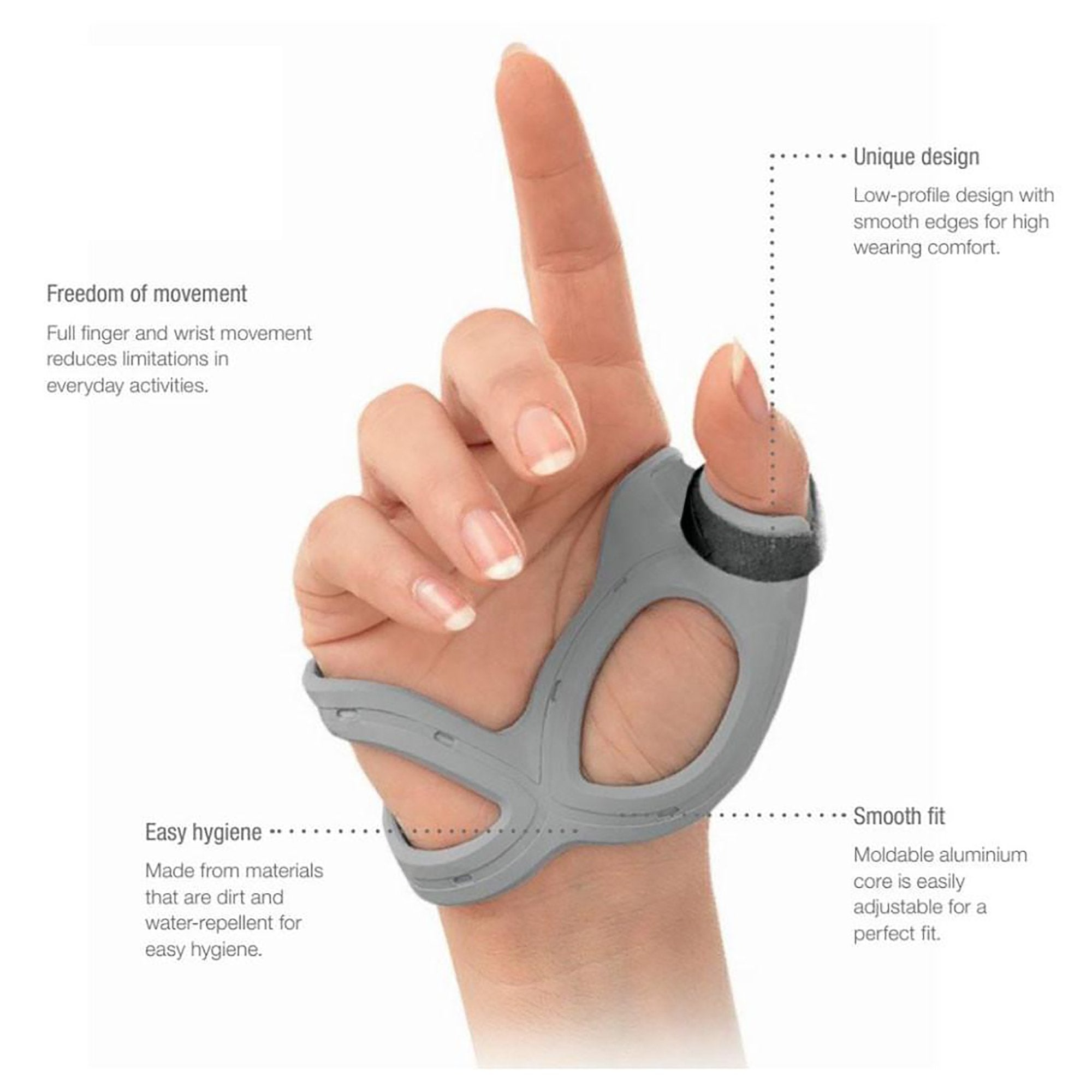 Thumb Support Actimove® Rhizo Forte Medium Finger Gray - image 3