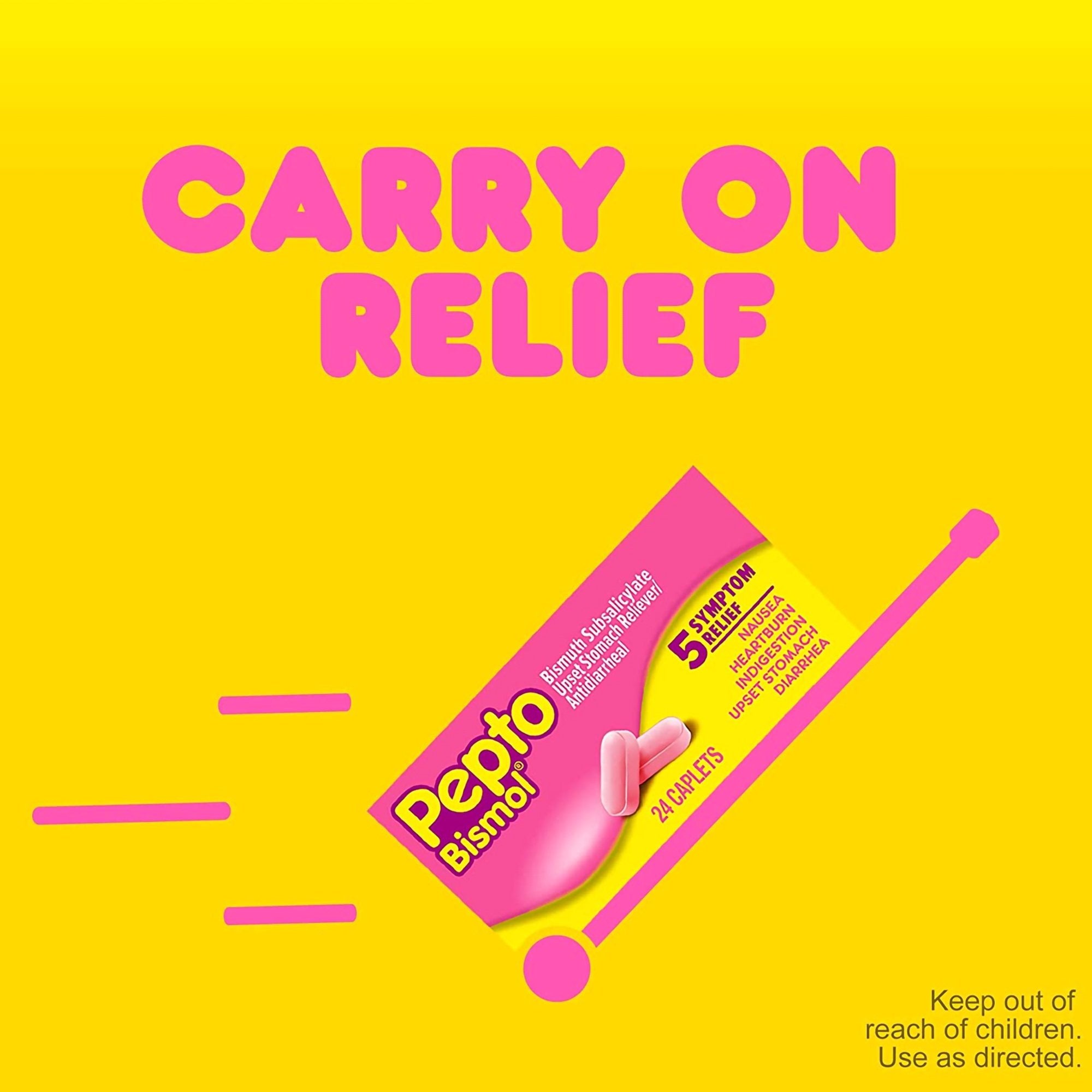 Anti-Diarrheal Pepto Bismol® Caplet 24 per Box - image 5