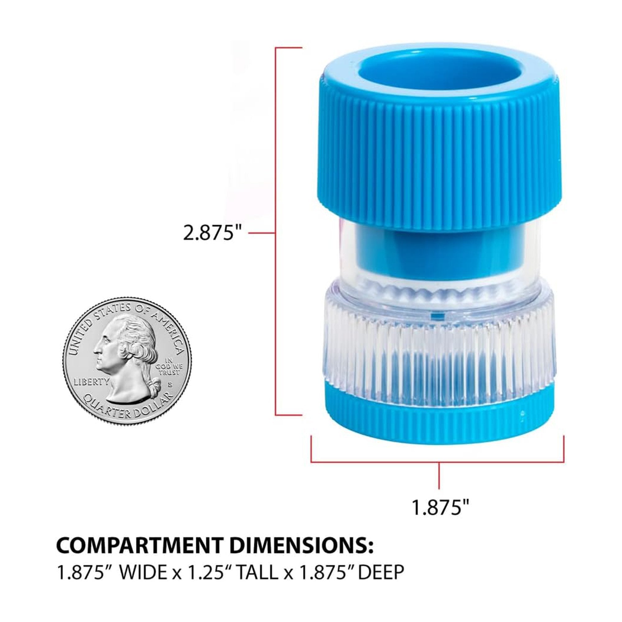 Pill Crusher Apothecary Products® Hand Operated Blue - image 3