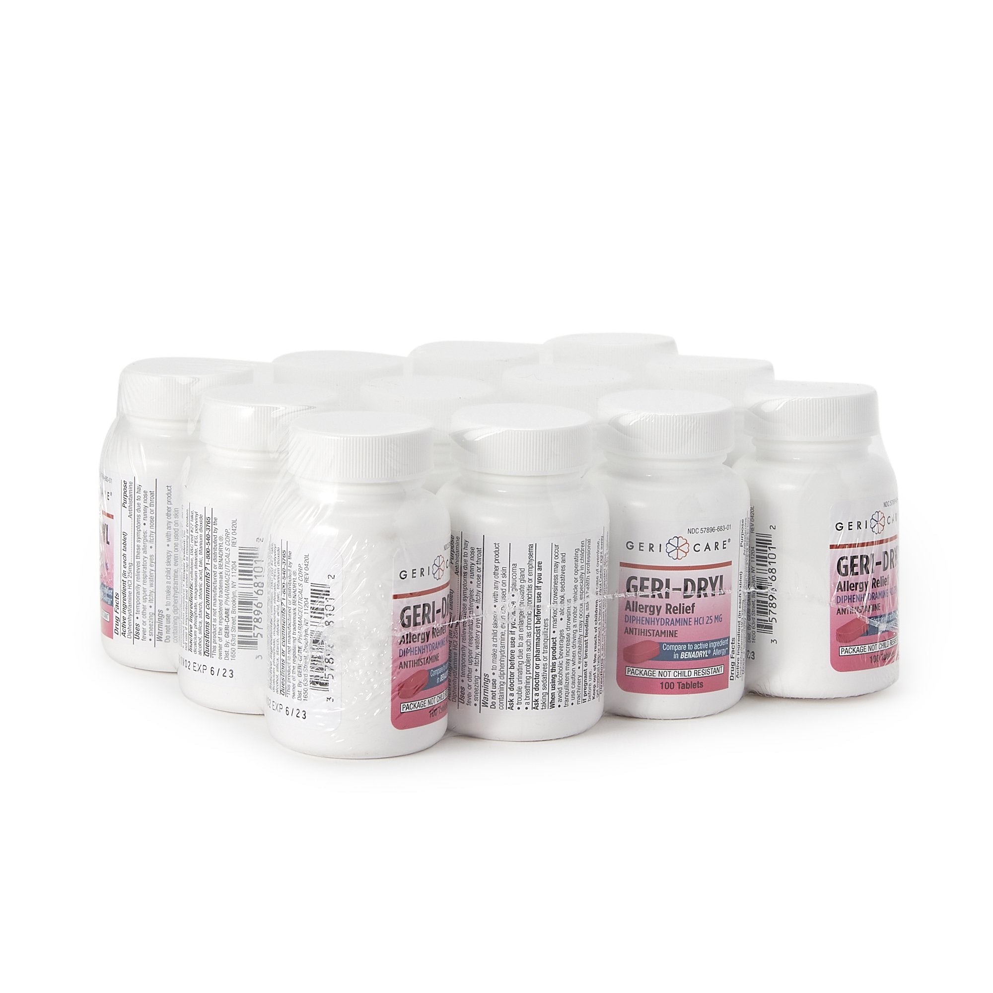 Allergy Relief Geri-Dryl 25 mg Strength Tablet 100 per Bottle - image 8