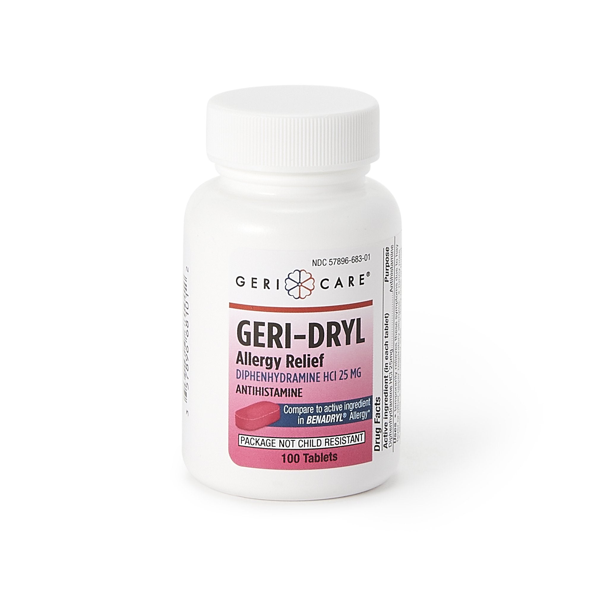 Allergy Relief Geri-Dryl 25 mg Strength Tablet 100 per Bottle - image 5