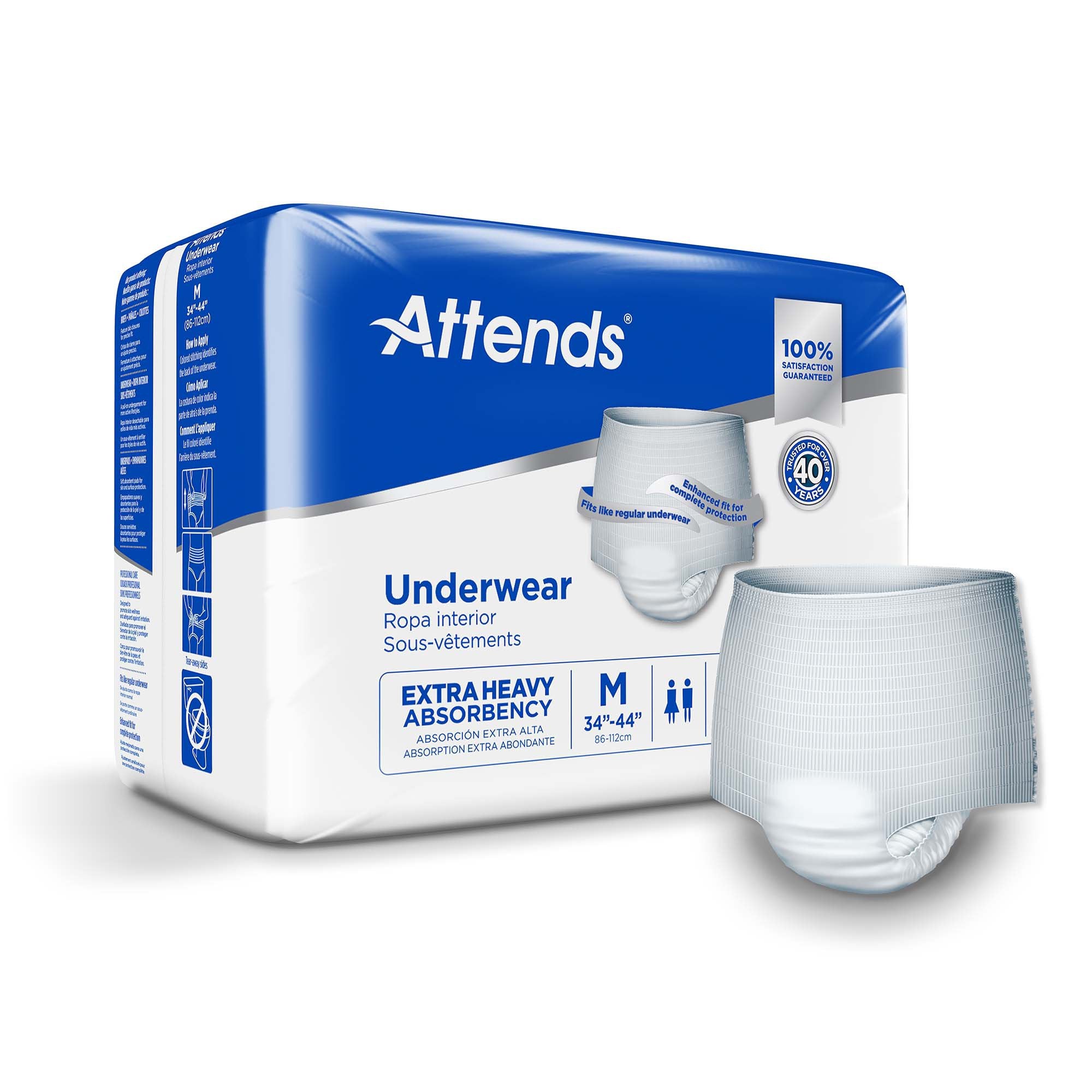 Attends® Care Moderate Absorbent Underwear, Regular