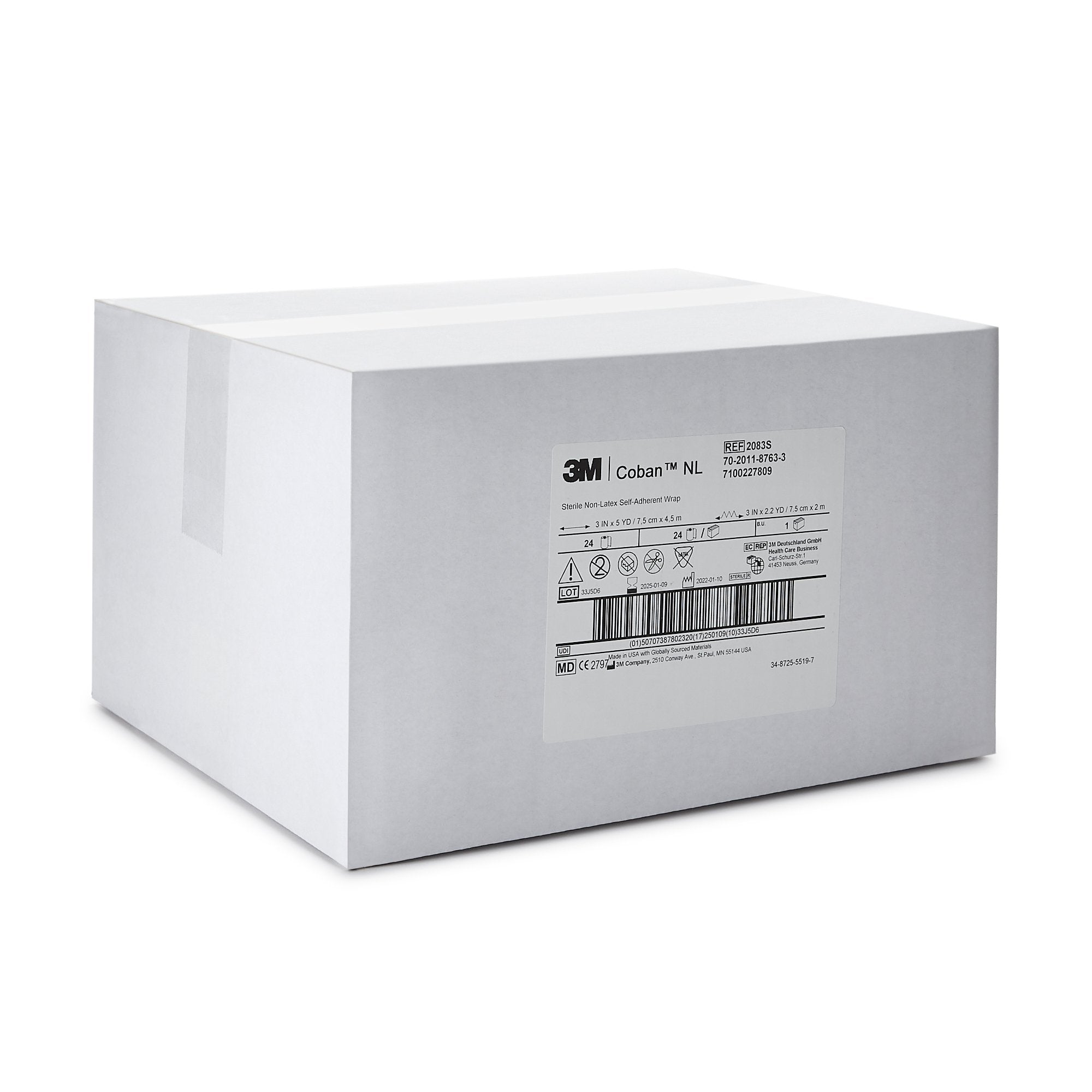 Cohesive Bandage 3M™ Coban™ LF 3 Inch X 5 Yard Self-Adherent Closure Tan Sterile Standard Compression - image 6