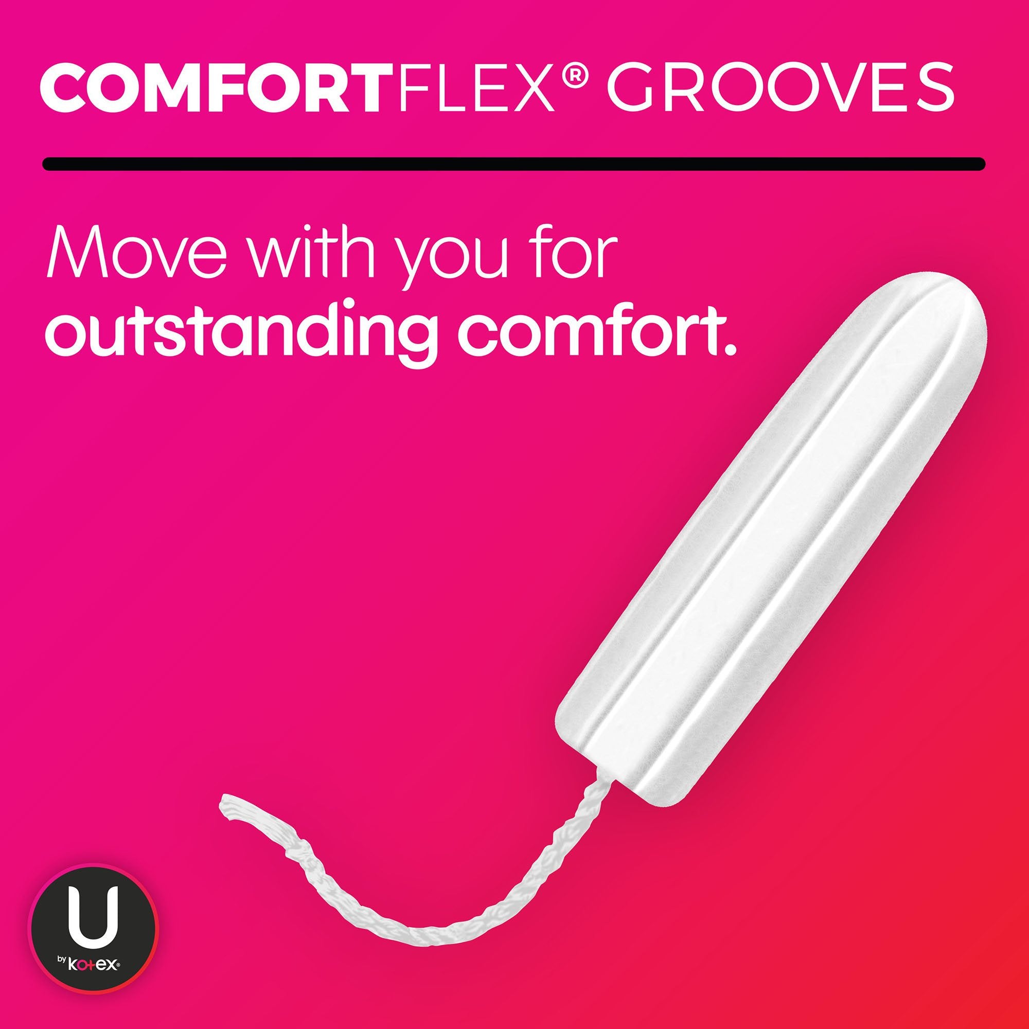 Tampon U By Kotex® Click® Super Absorbency Plastic Applicator Individually Wrapped - image 4