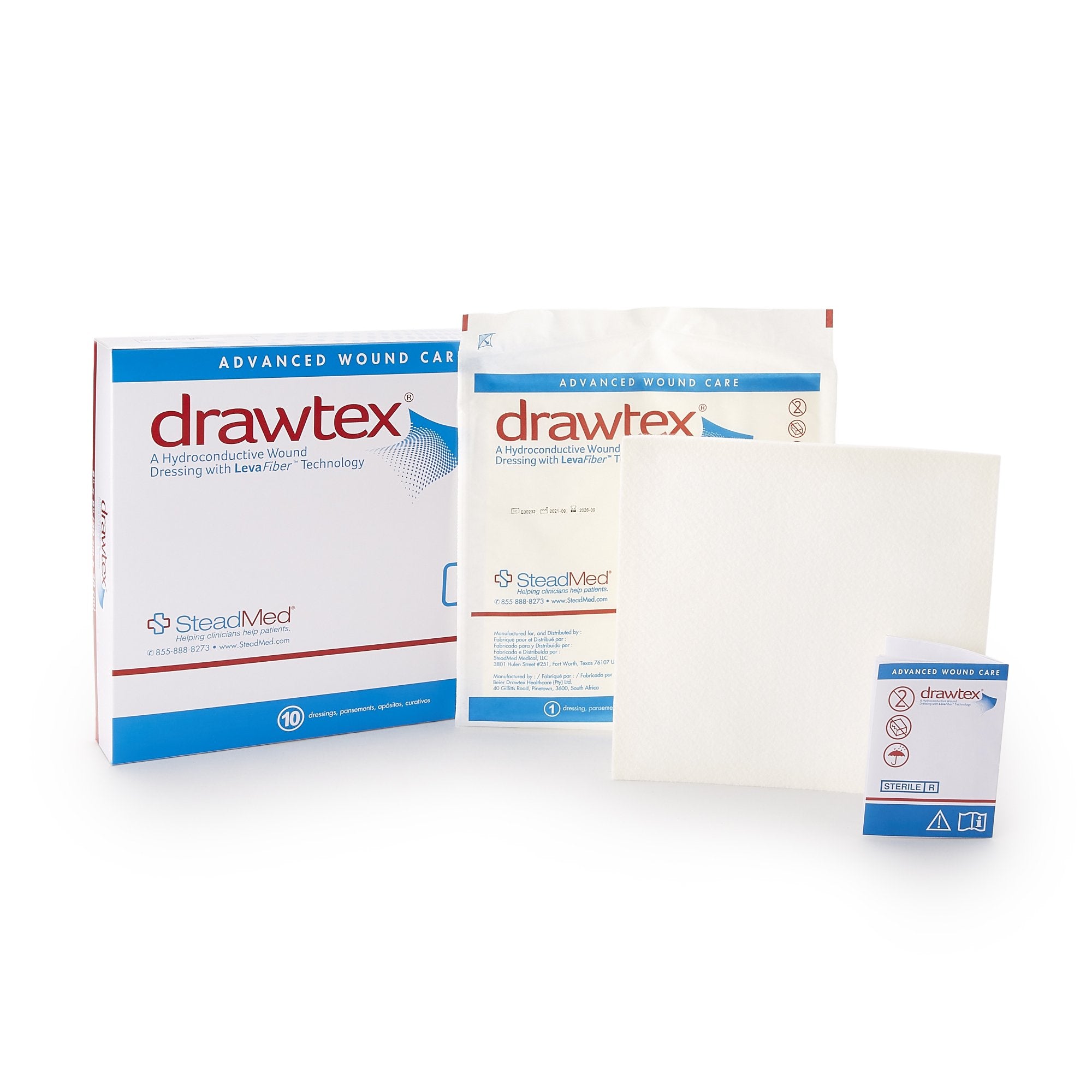Drawtex® Nonadherent Dressing, 8 x 8 Inch