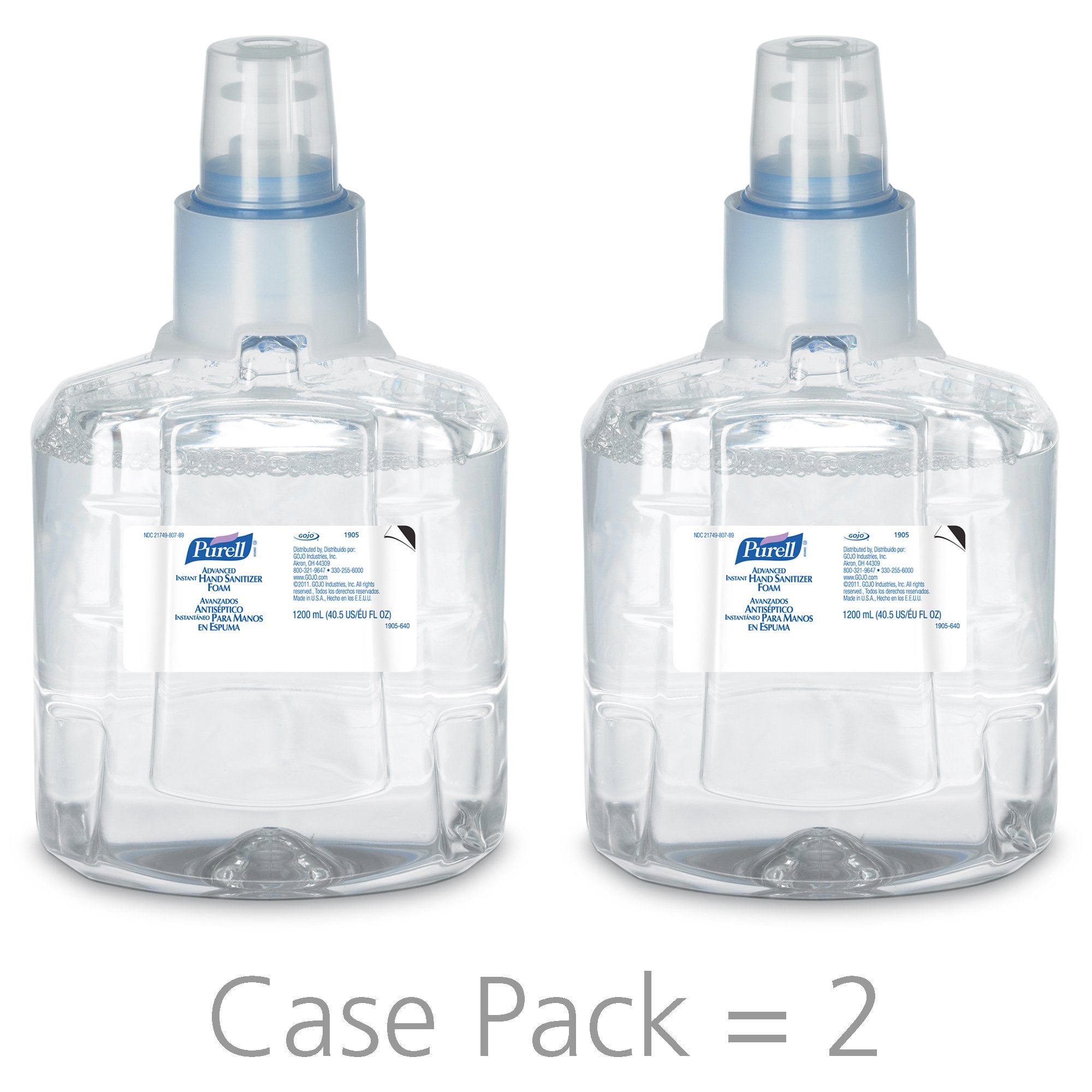 Hand Sanitizer Purell® Advanced 1,200 mL Ethyl Alcohol Foaming Dispenser Refill Bottle - image 3