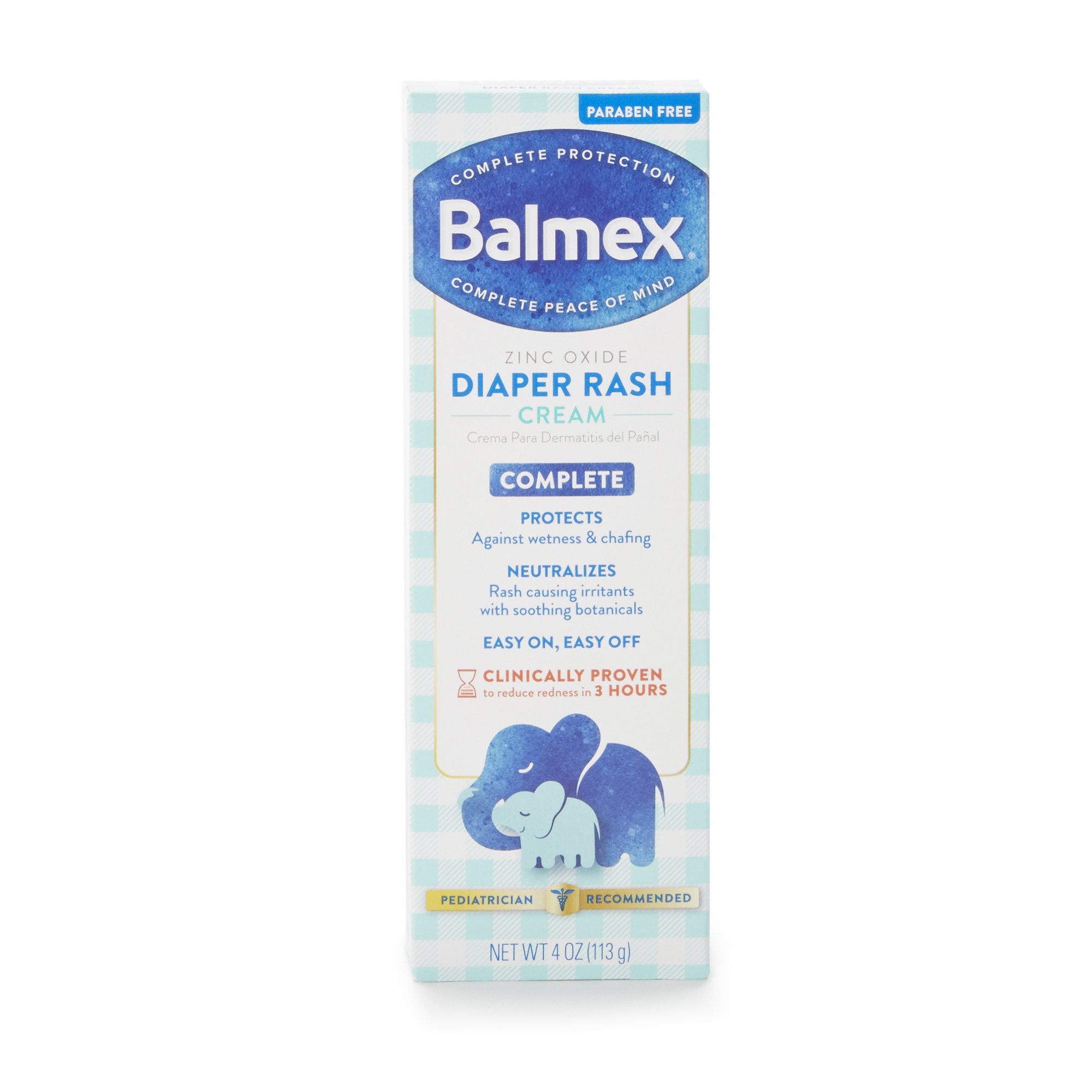 Diaper Rash Treatment Balmex® 4 oz. Tube Baby Powder Scent Cream - image 3