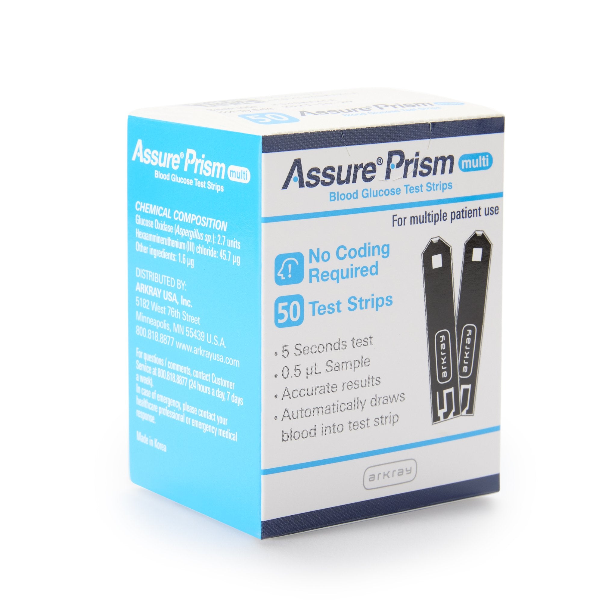 Blood Glucose Test Strips Assure® 50 Strips per Pack For Assure® Prism Multi Blood Glucose Monitoring System - image 2