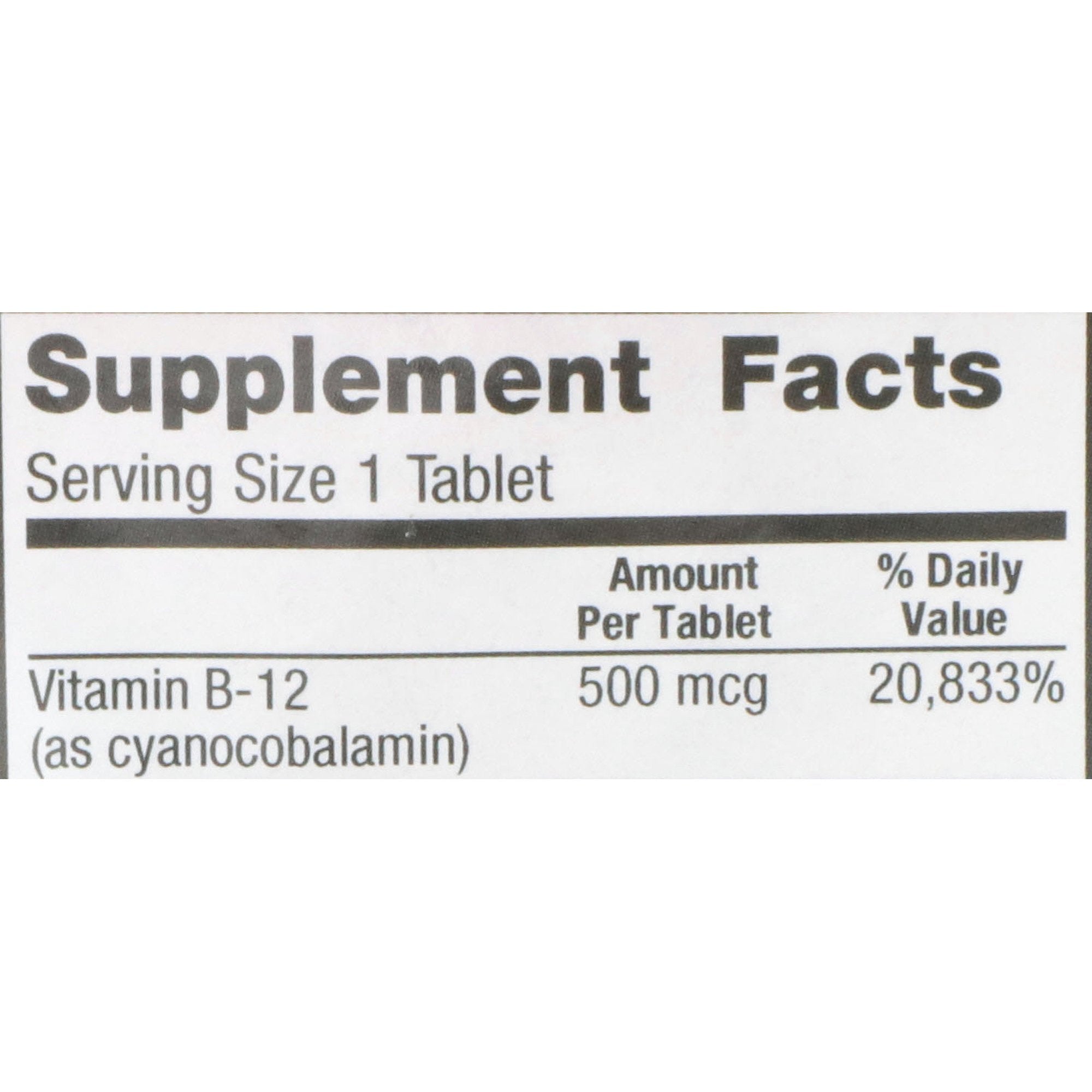 Vitamin Supplement Geri-Care® Vitamin B12 500 mcg Strength Tablet 100 per Bottle - image 6