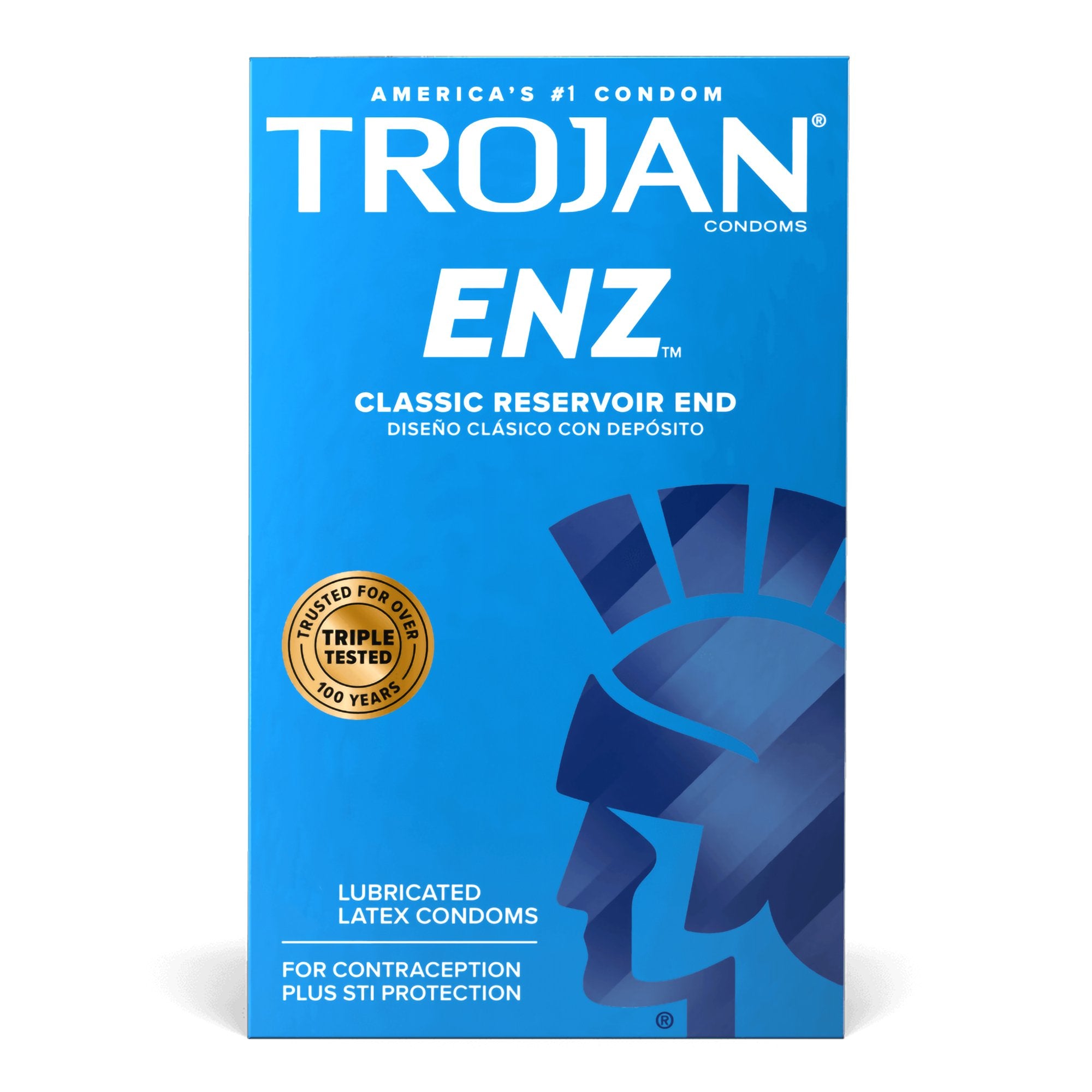 Condom Trojan-Enz® Lubricated One Size Fits Most 1,000 per Case