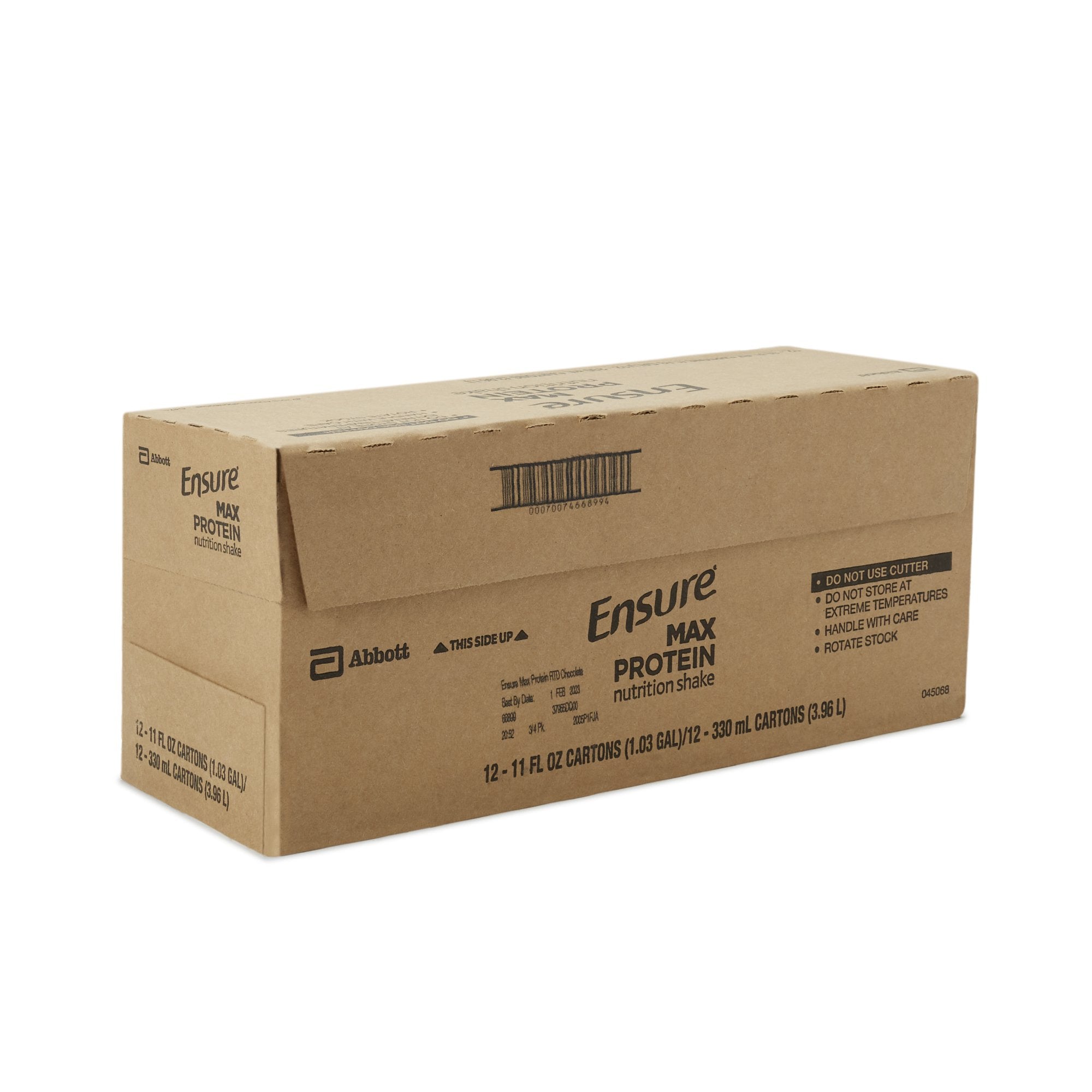 Oral Supplement Ensure® Max Protein Nutrition Shake Milk Chocolate Flavor Liquid 11 oz. Reclosable Carton - image 6