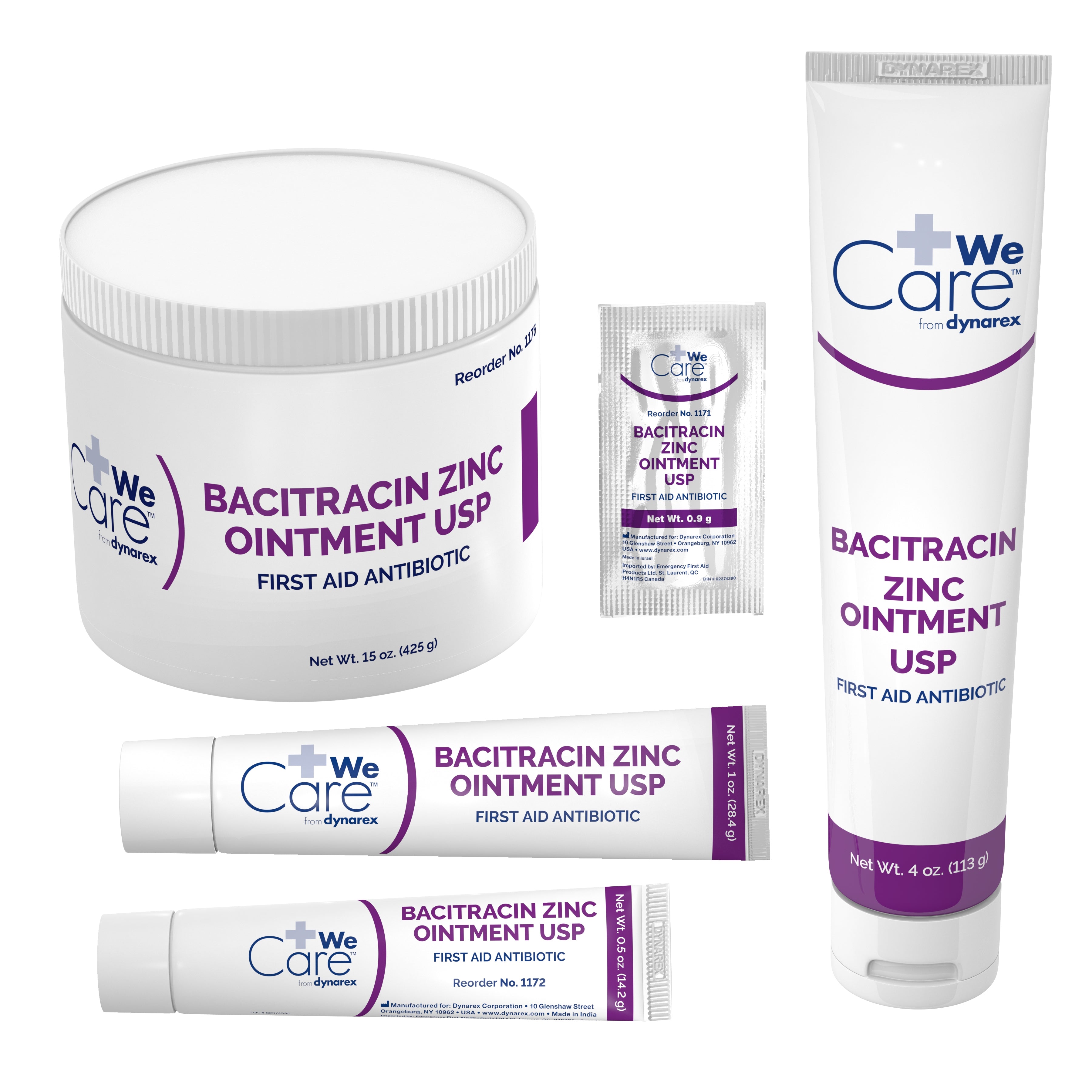 First Aid Antibiotic Bacitracin Zinc WeCare™ Ointment 4 oz. Tube - image 4