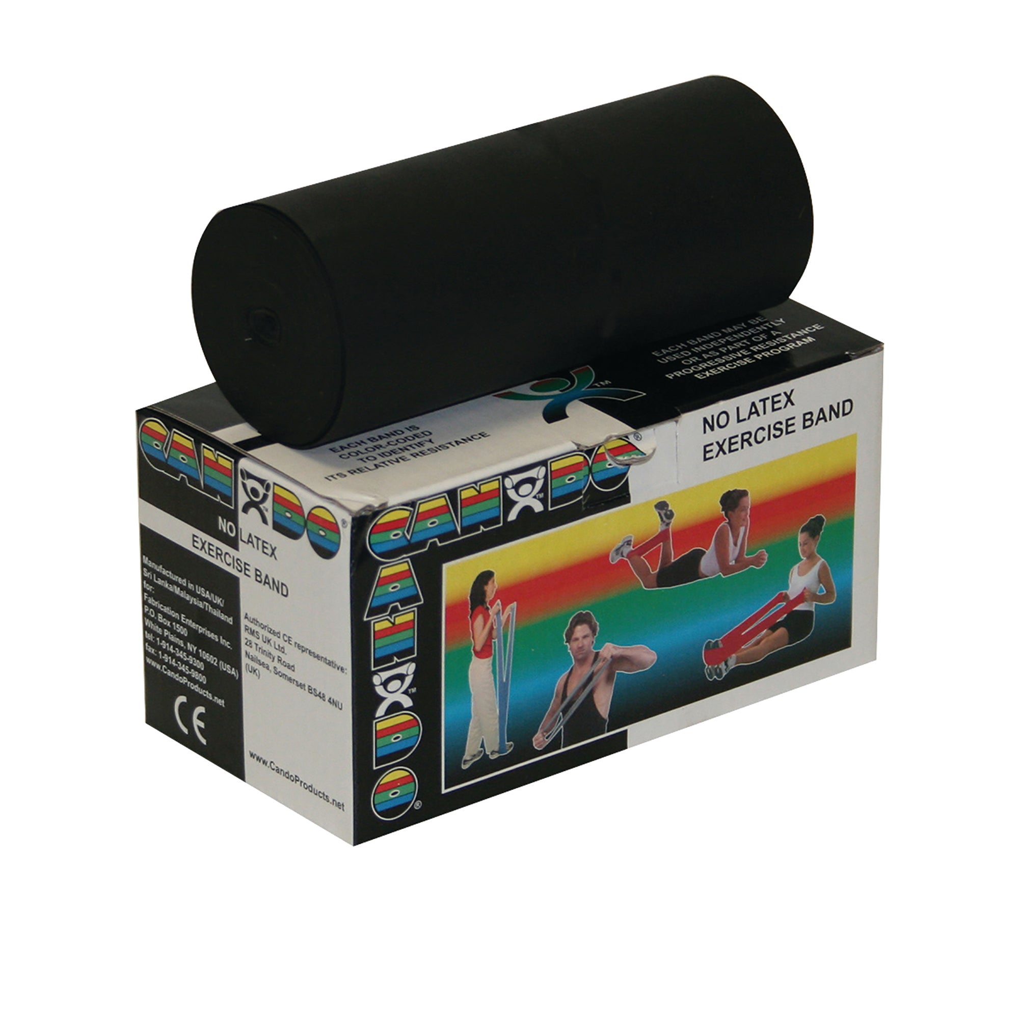 Exercise Resistance Band CanDo® Black 5 Inch X 6 Yard X-Heavy Resistance