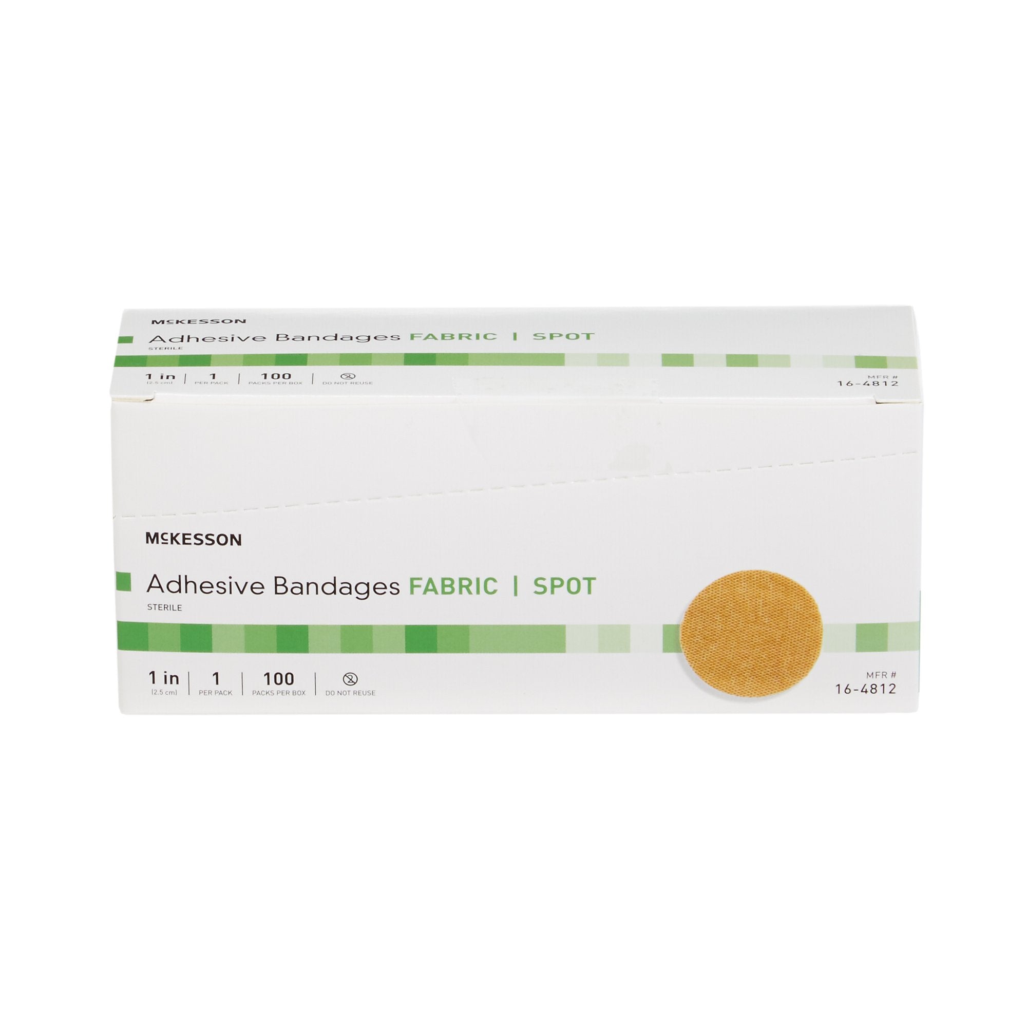 Adhesive Spot Bandage McKesson Fabric Tan 1 Inch Diameter Sterile - image 5
