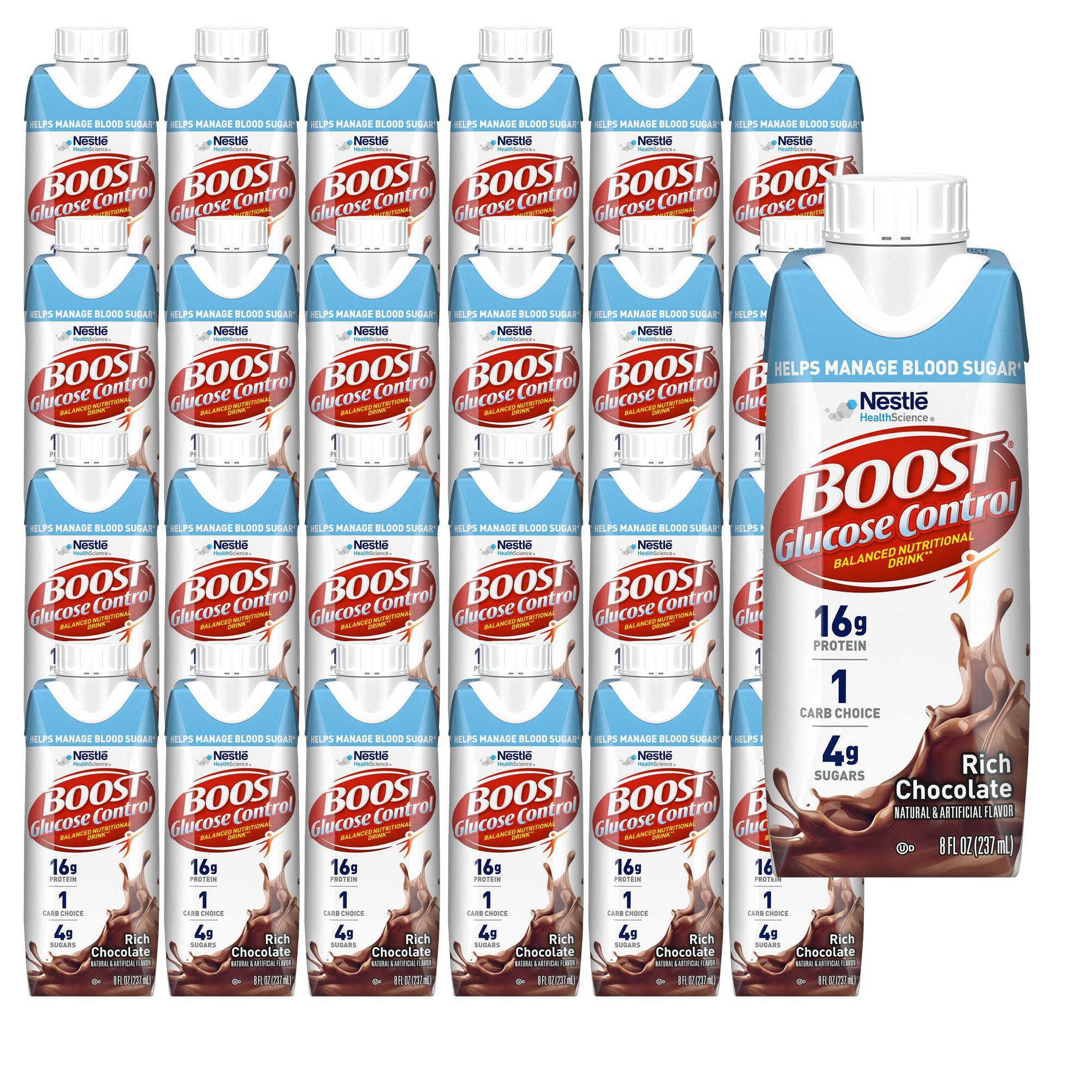 Oral Supplement Boost Glucose Control® Rich Chocolate Flavor Liquid 8 oz. Carton - image 2