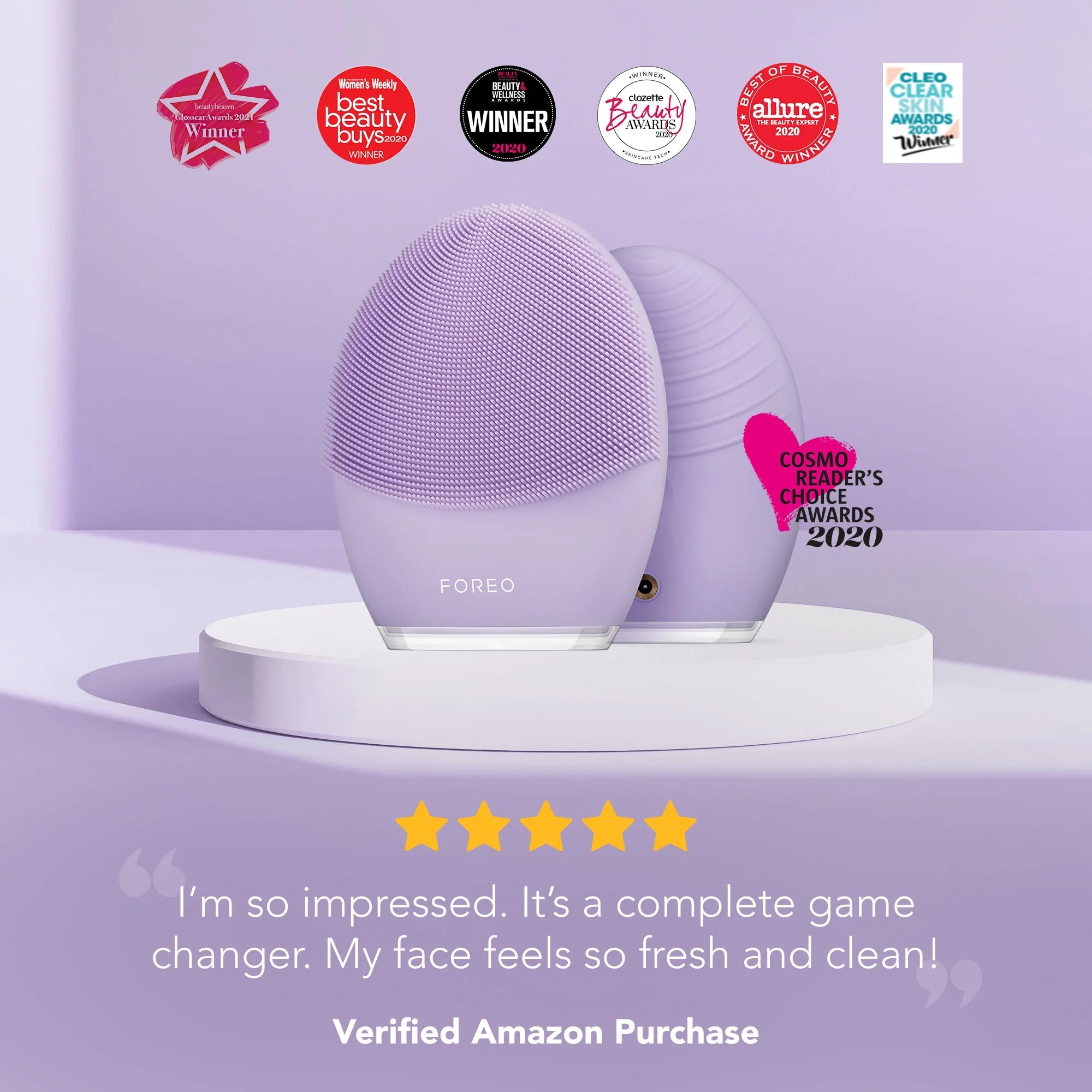 Foreo LUNA 3 Smart Sonic Facial Cleanser & Massager, for Sensitive Skin