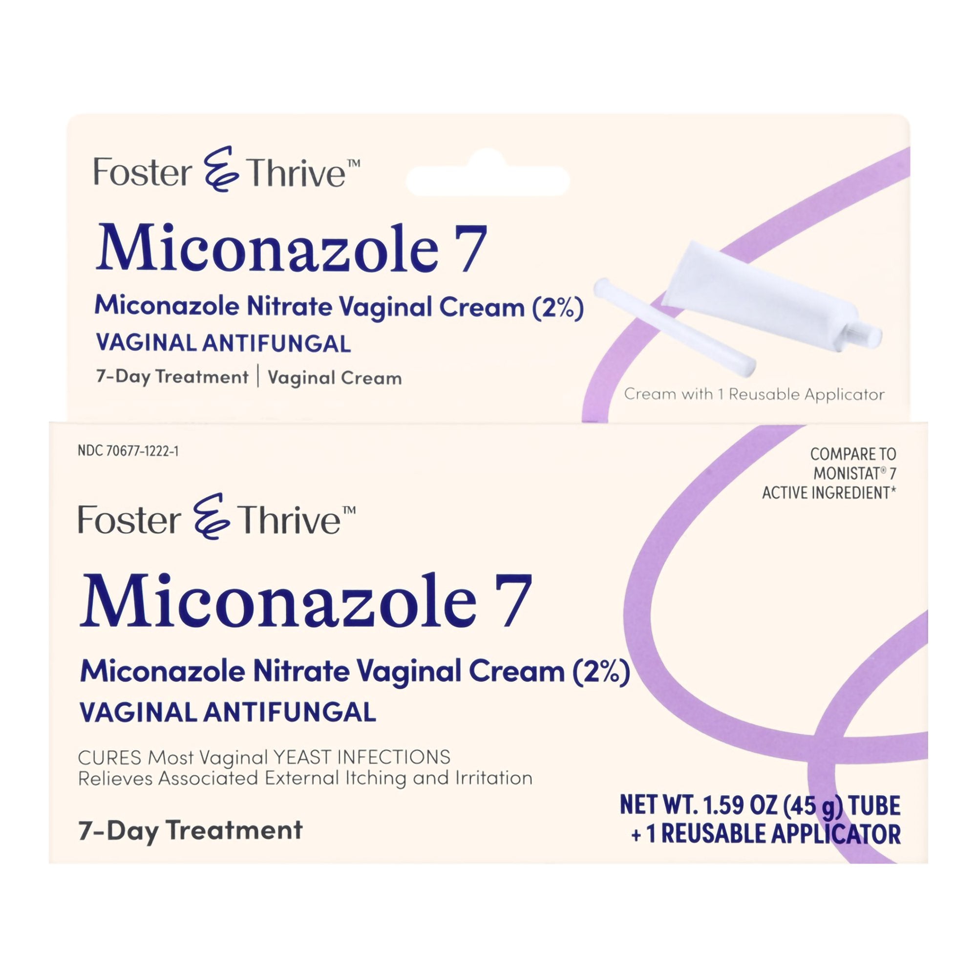 Foster & Thrive™ Miconazole 7 Vaginal Cream (2%) with Reusable Applicator