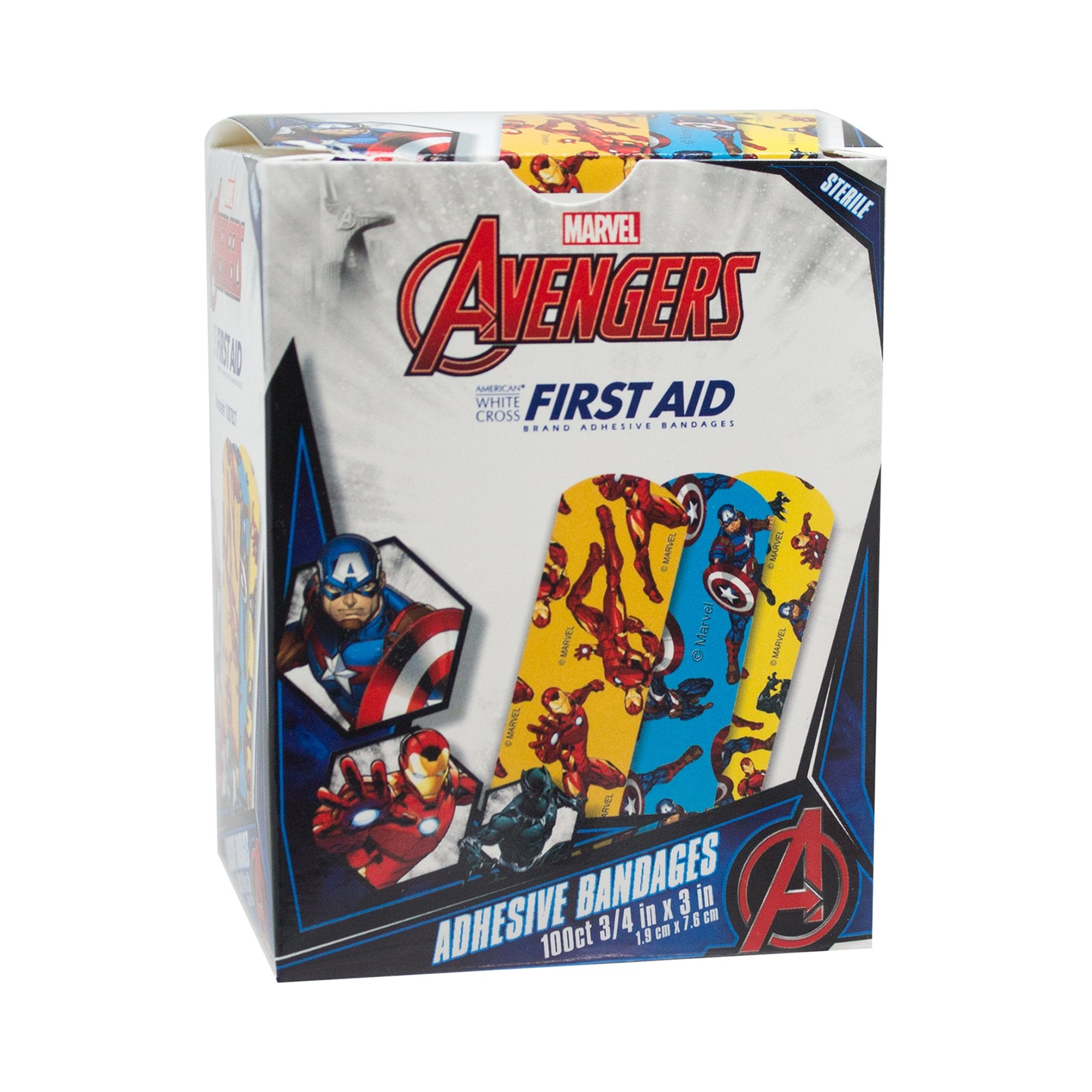 Adhesive Strip Stat Strip® Plastic Kid Design (Captain America / Iron Man) 3/4 X 3 Inch Sterile - image 6