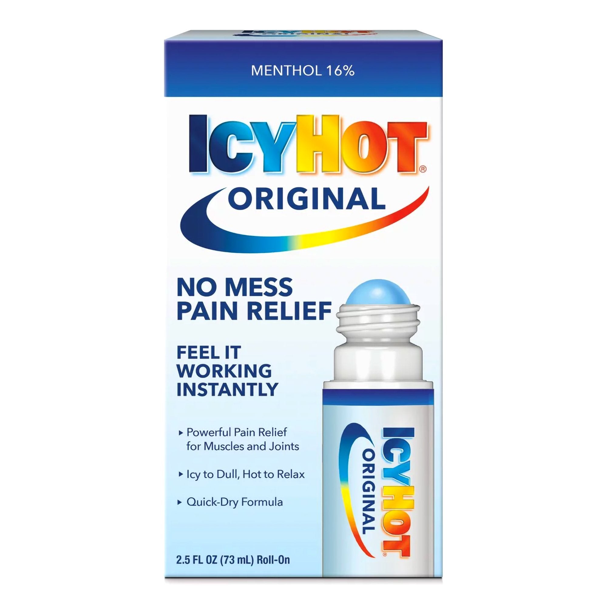 Icy Hot Original No Mess Applicator Pain Relief Roll-On