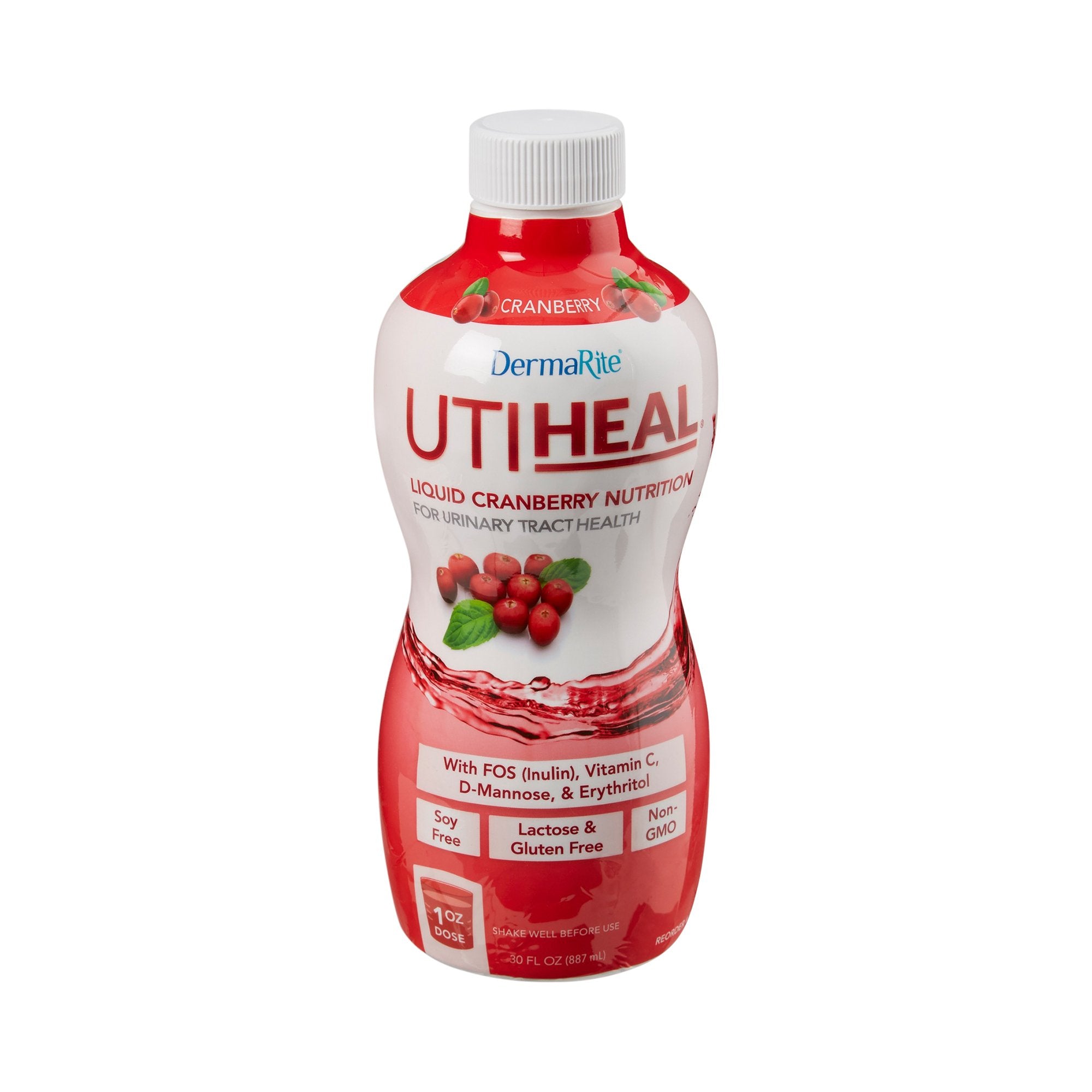 Oral Supplement UTIHeal™ Cranberry Flavor Liquid 30 oz. Bottle