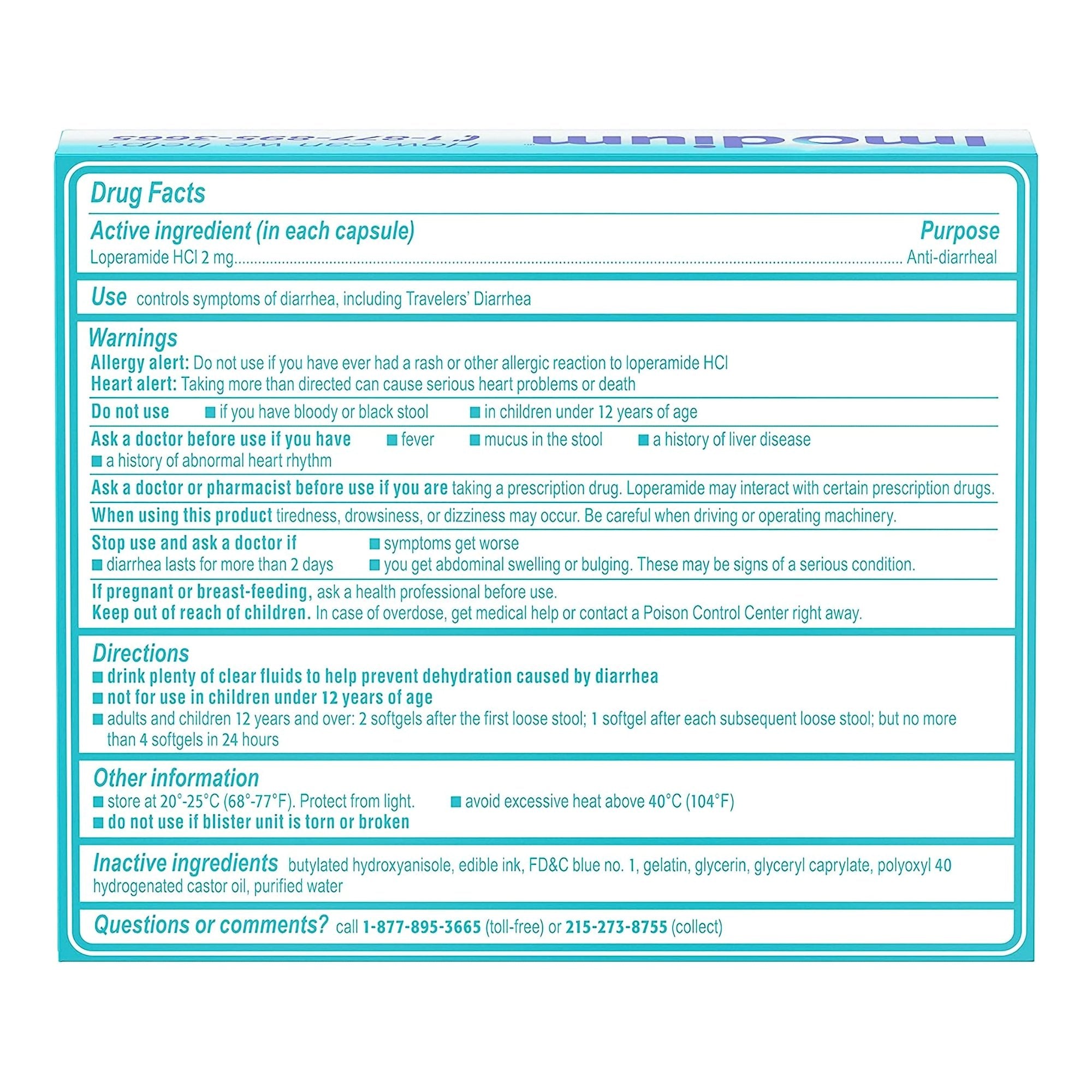 Anti-Diarrheal Imodium® A-D 2 mg Strength Caplet 24 per Box - image 2