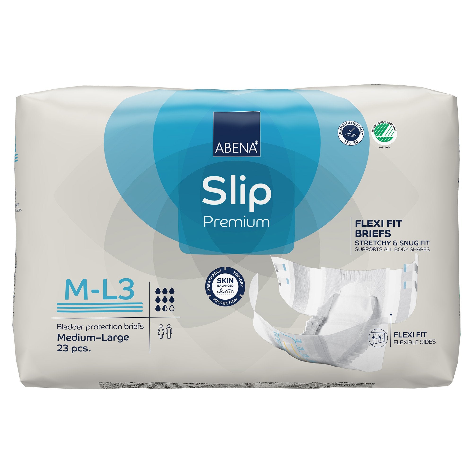 Incontinence Brief Abena Slip Flexi Fit Adult Medium / Large Unisex Disposable Heavy Absorbency - image 2