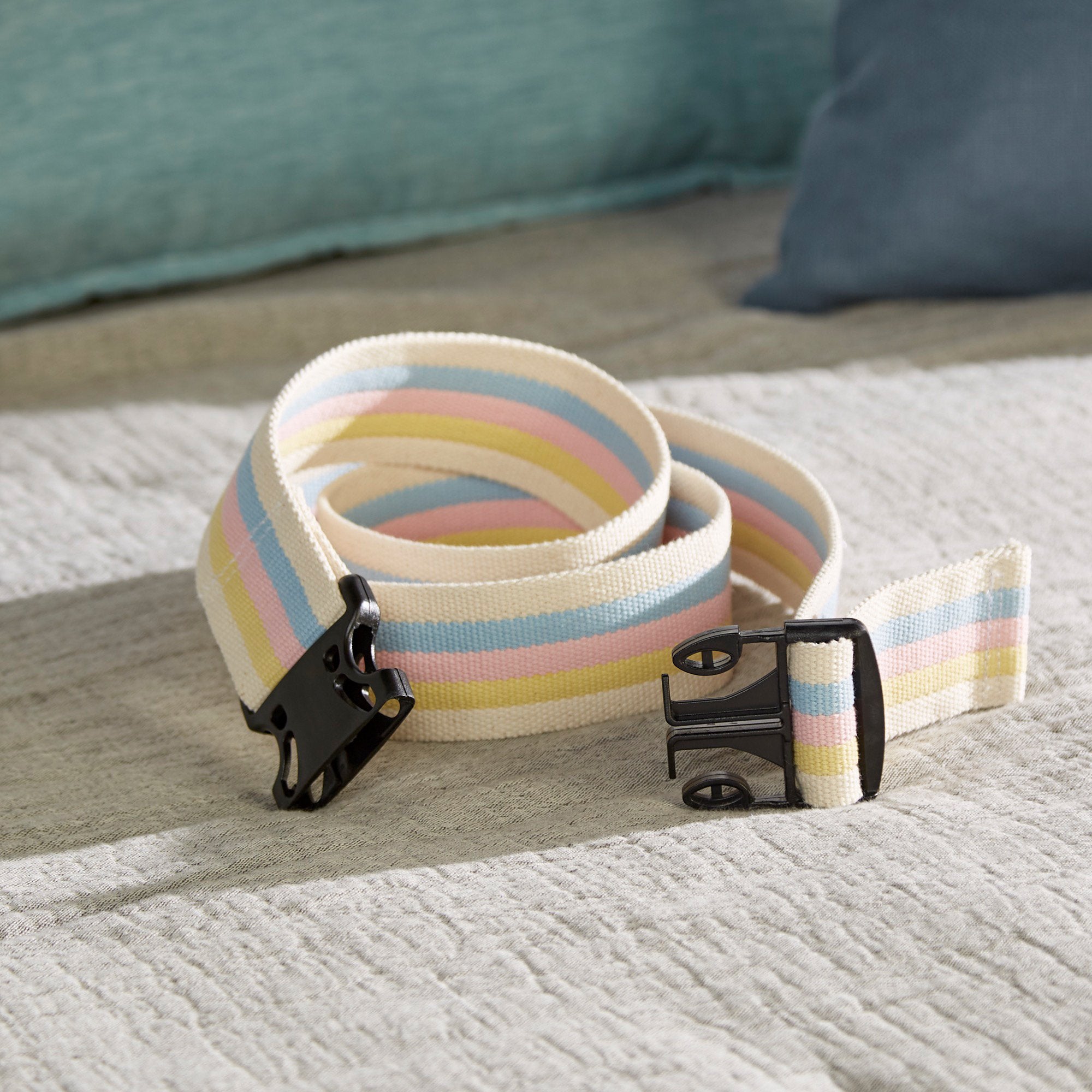 Gait Belt McKesson 60 Inch Length Pastel Stripe Polyester - image 4