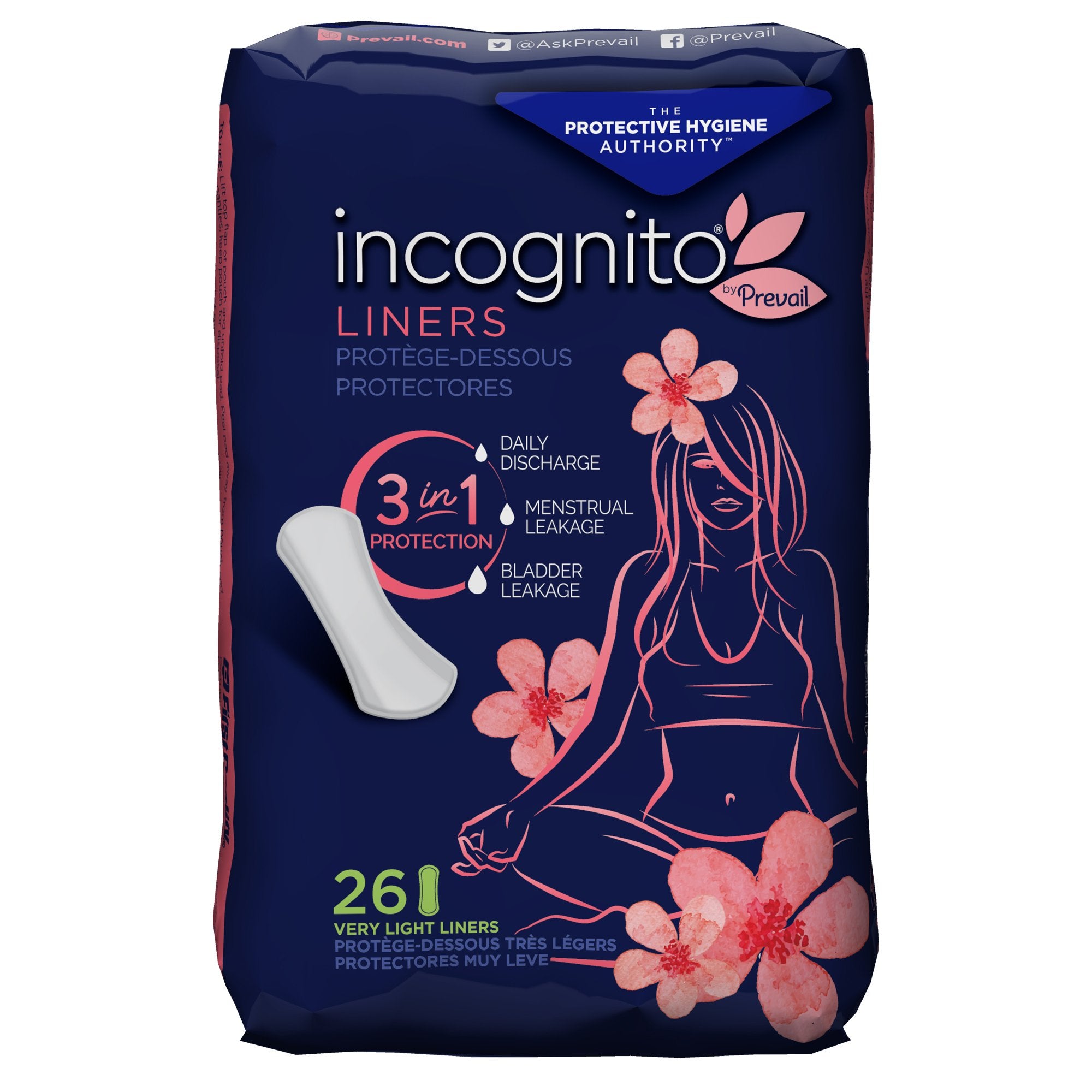 Panty Liner incognito® by Prevail Very Light Light Absorbency