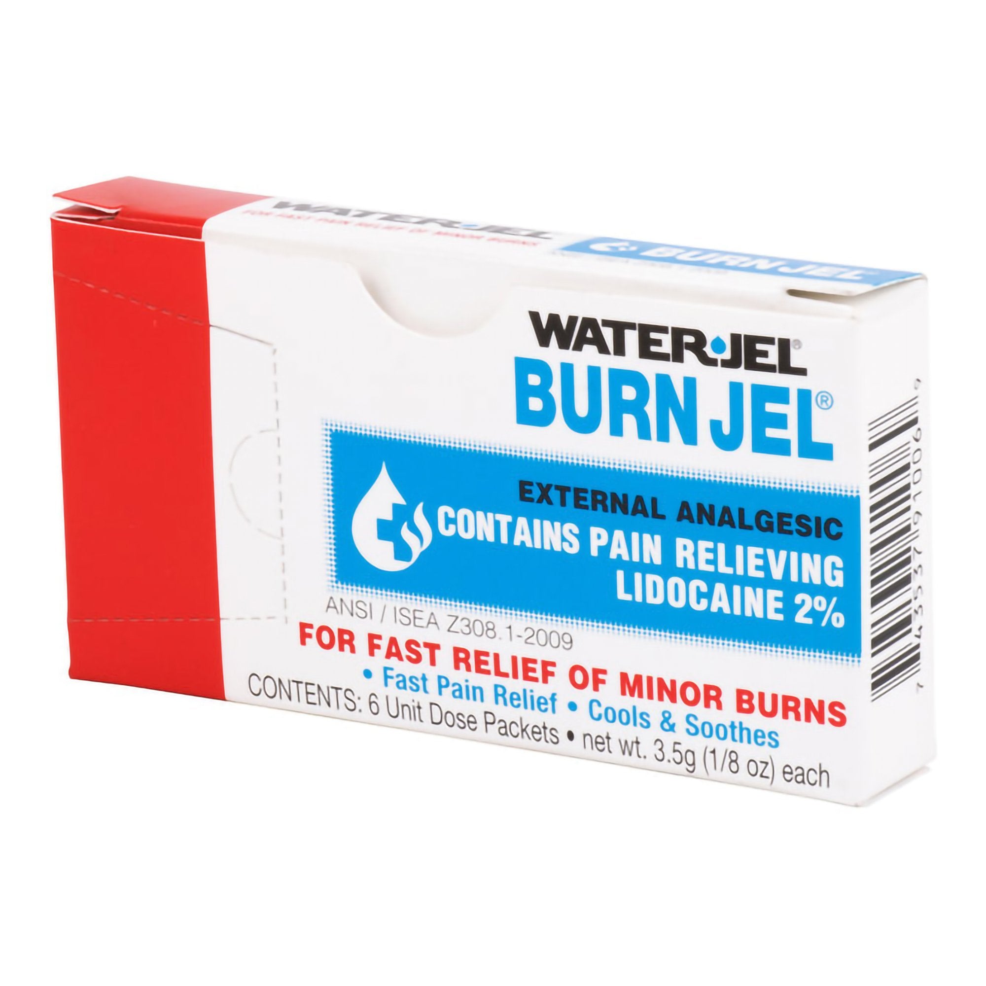 Burn Relief Lidocaine Water Jel® Burn Jel® Topical Gel 3.5 Gram Individual Packet - image 3